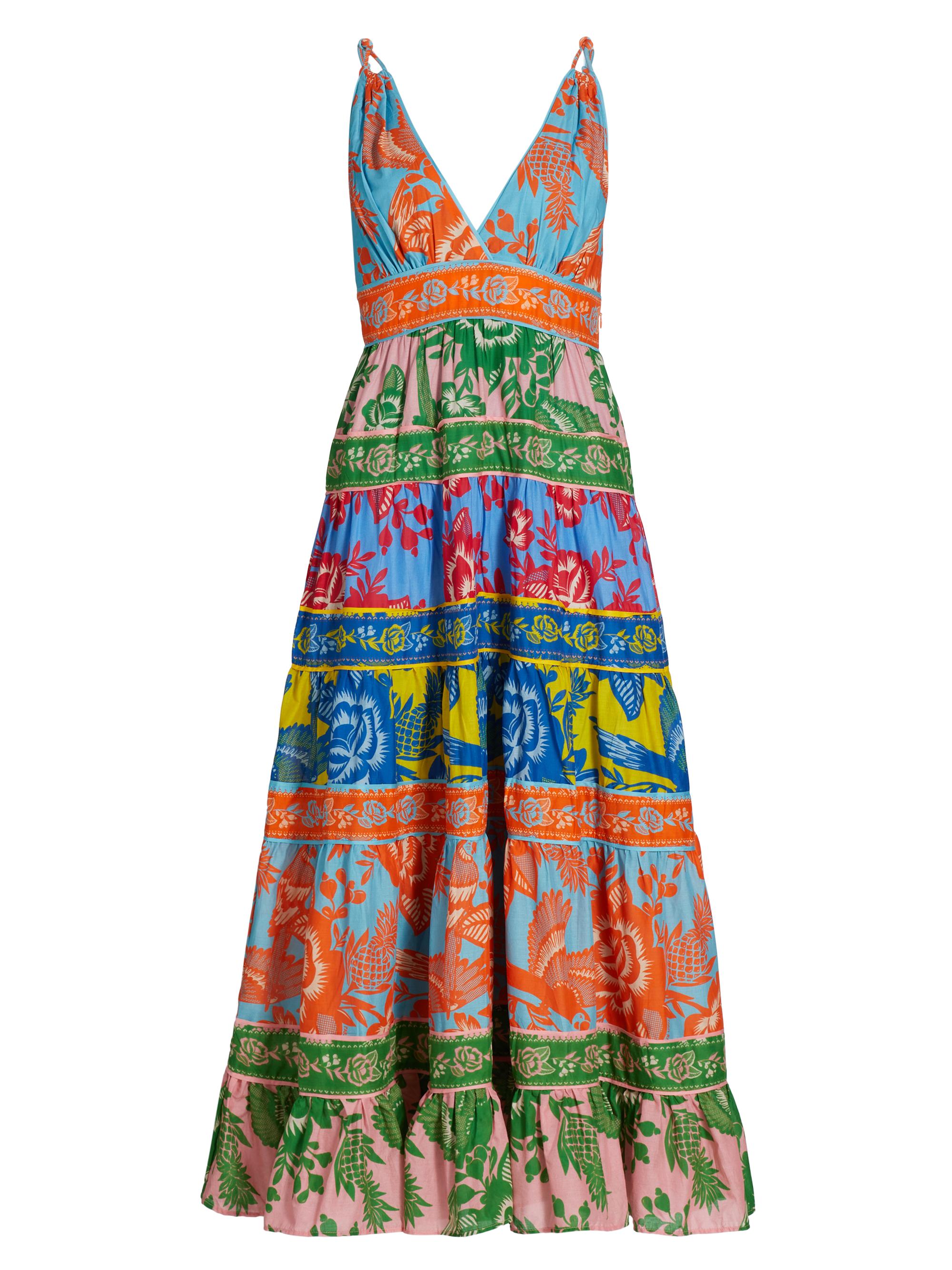 Farm Rio Women's Lace Garden Mix Midi-Dress