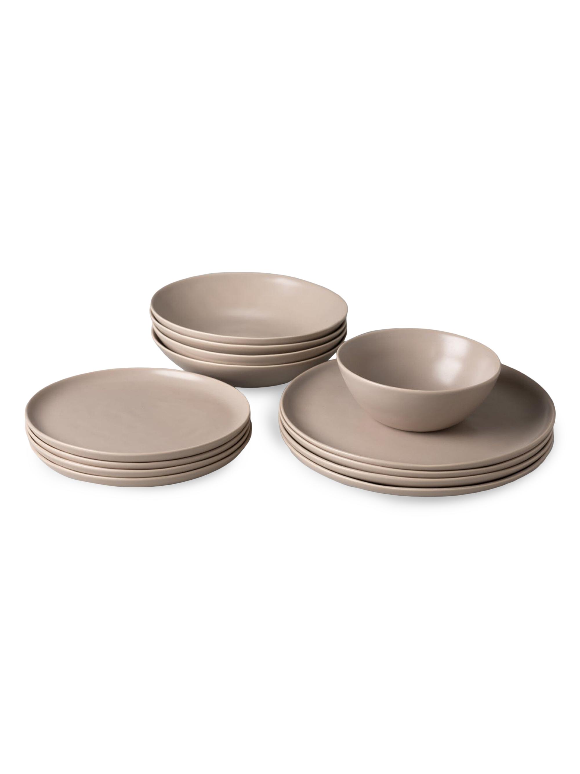 Fable Base Dinnerware Set - Desert Taupe