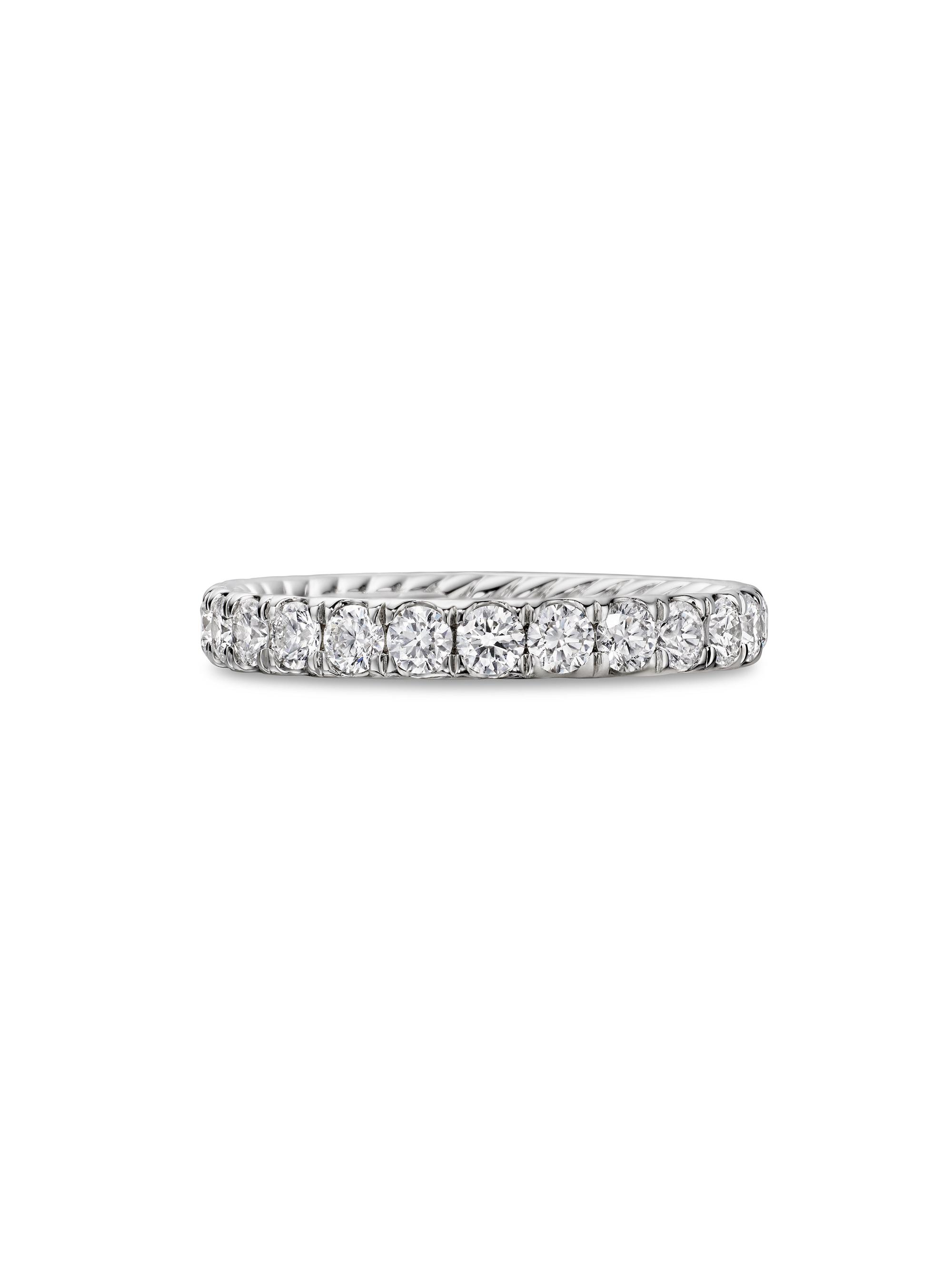 David Yurman Women's DY Eden Band Ring in Platinum - Silver