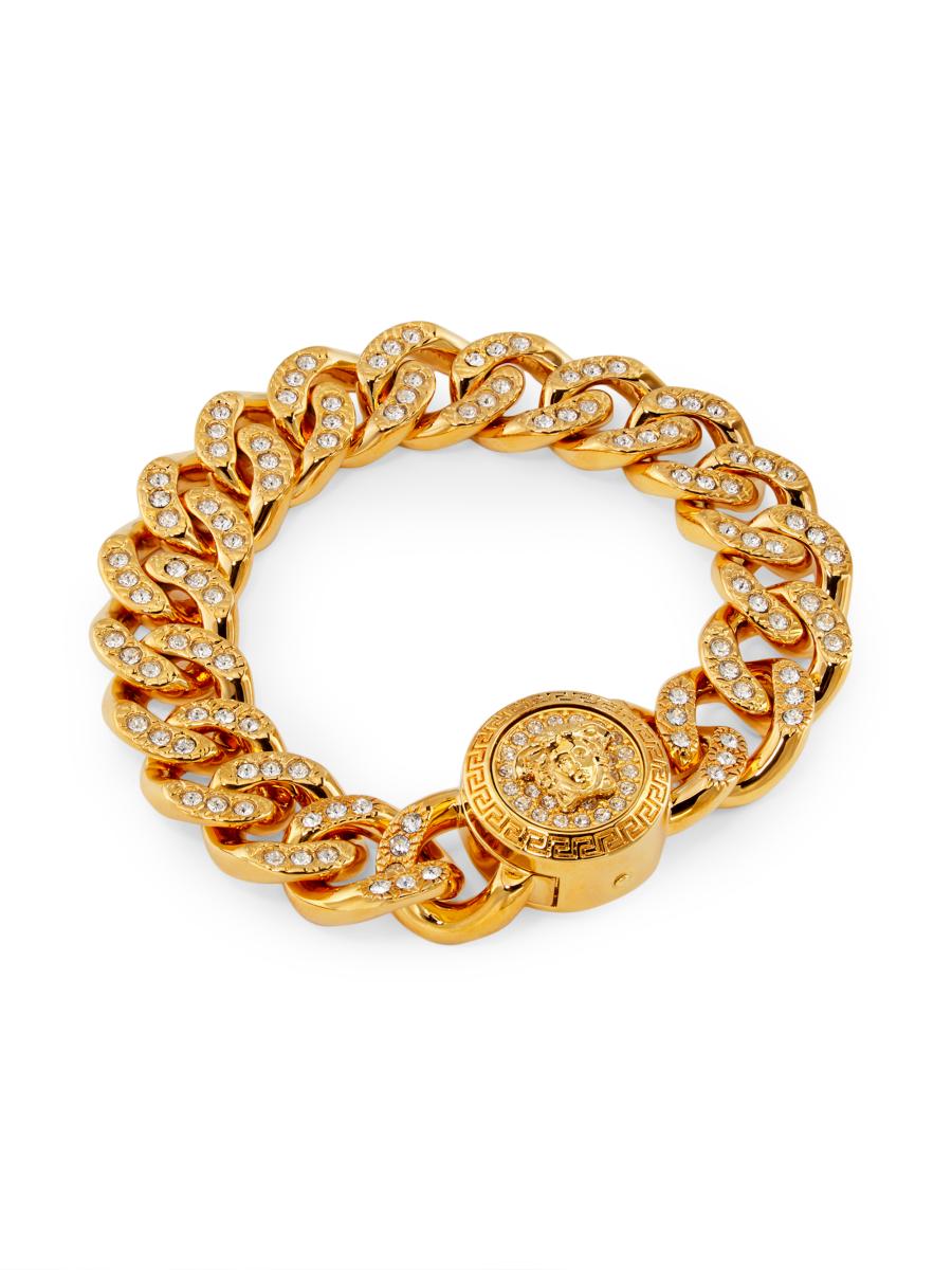 VERSACE メデューサ メタル ラインストーン ゴールド 49-54cm