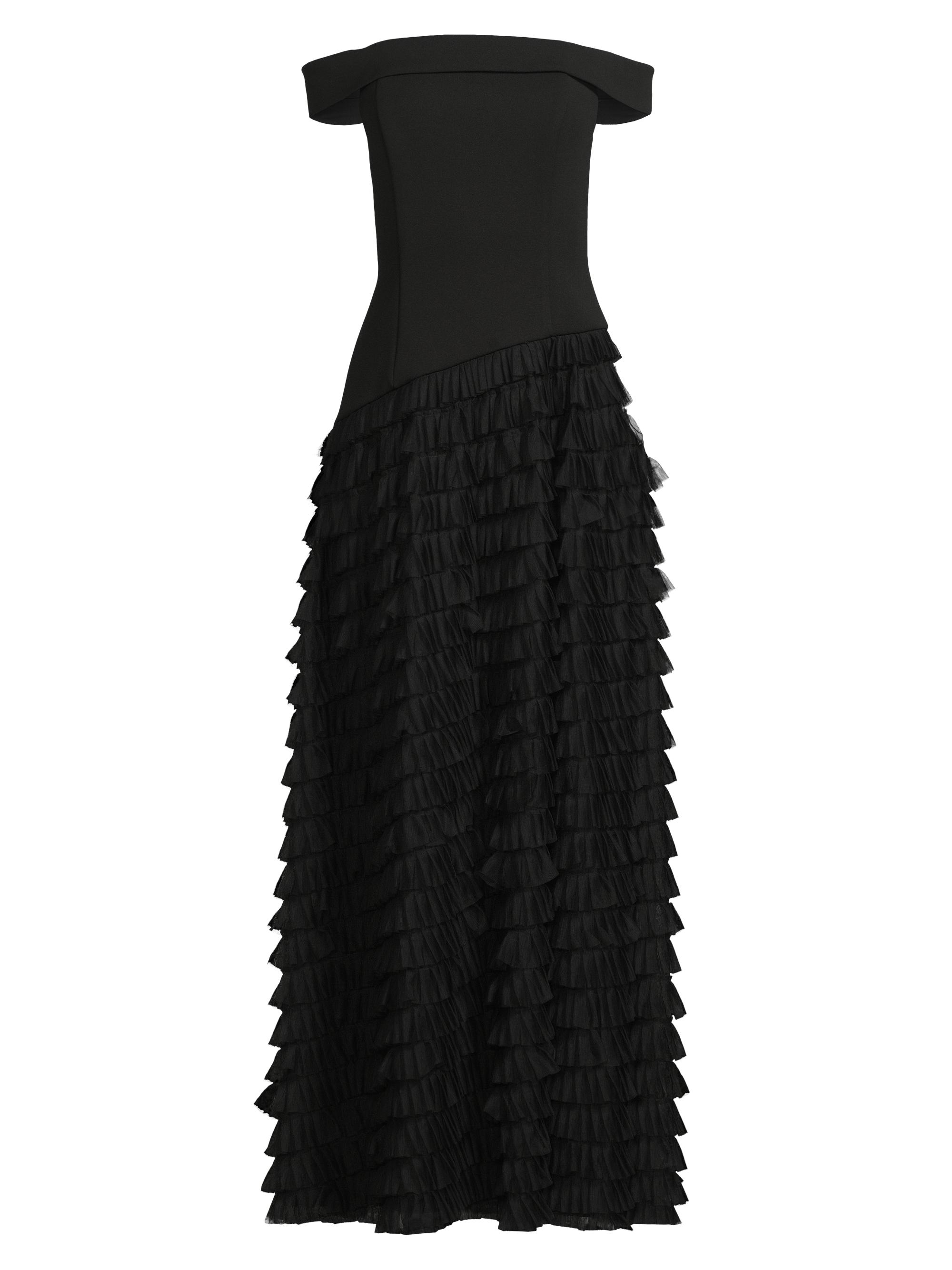 Aidan Mattox One-Shoulder Tiered Gown | Saks Fifth Avenue