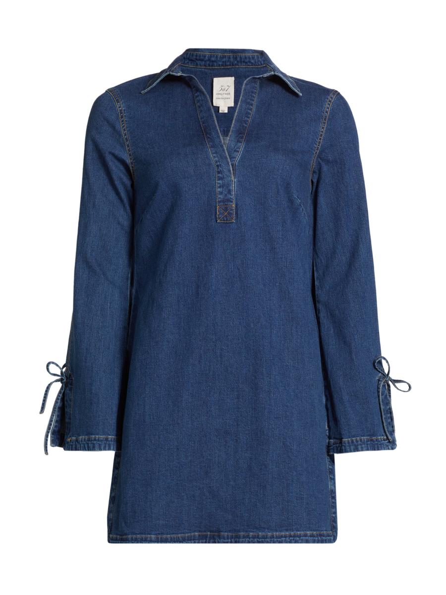 【YOURNUS】Tassel Denim Half Sleeve YSTHPED Spring and autumn retro denim jacket men's tops