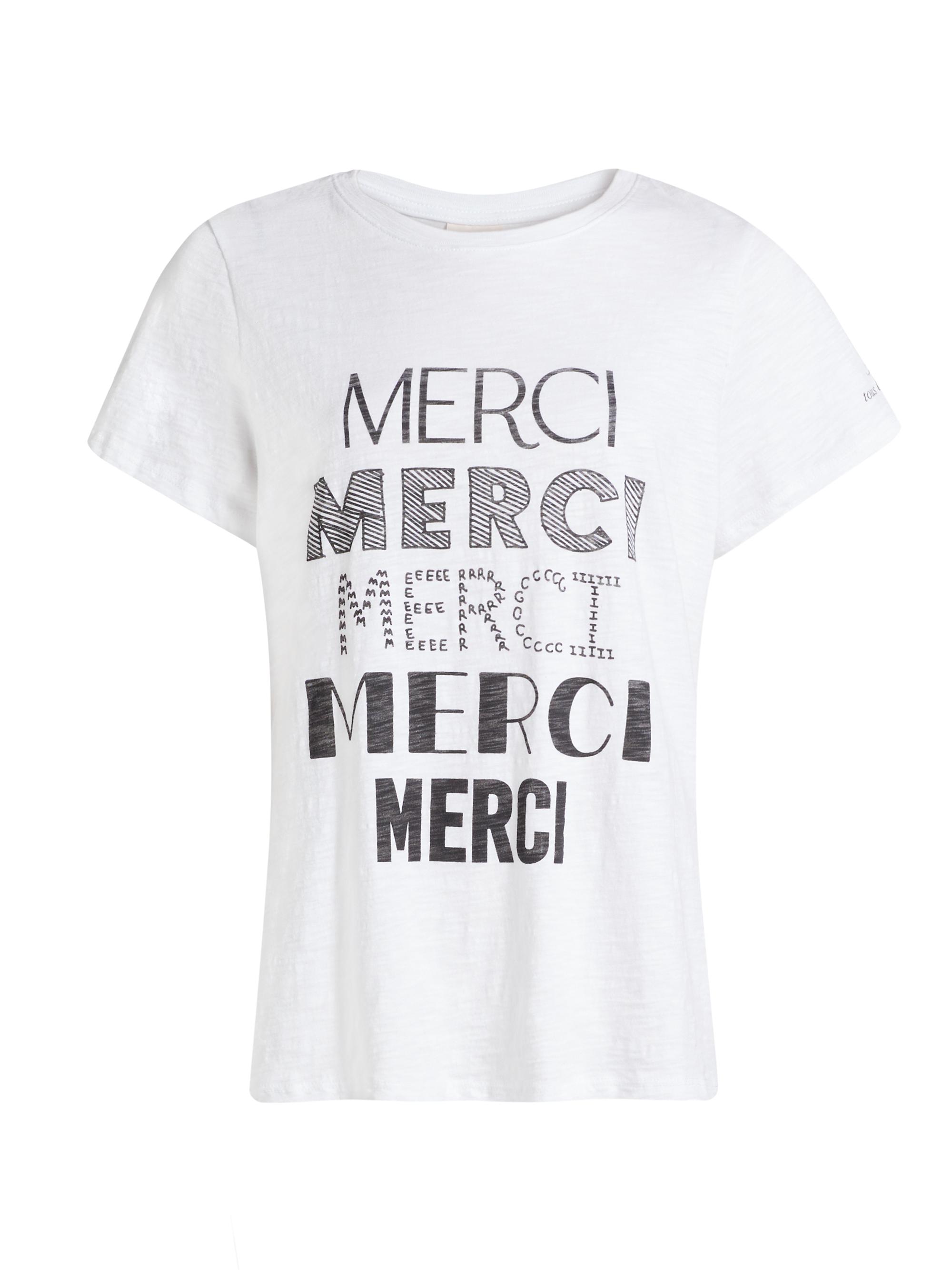 CINQ A SEPT Women's Multi Merci T-Shirt - White Black