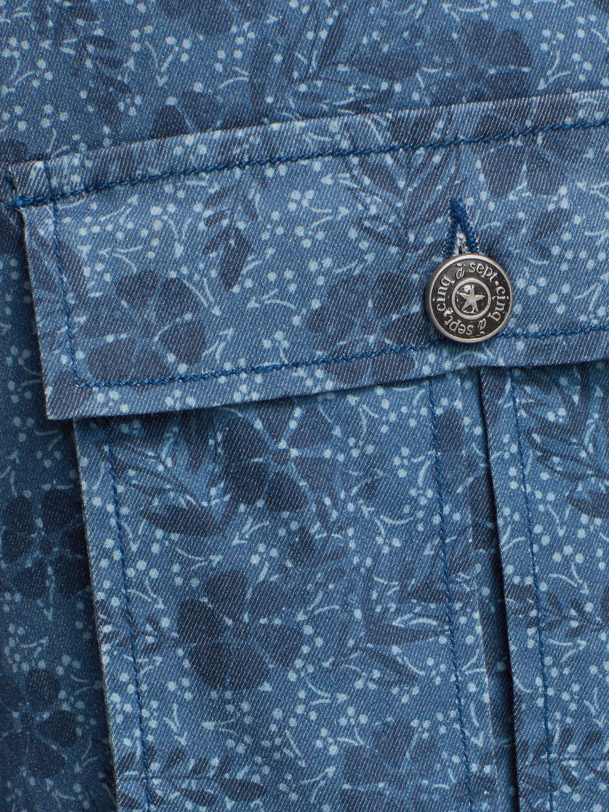Cinq à Sept Zola Floral Denim Pants | Saks Fifth Avenue
