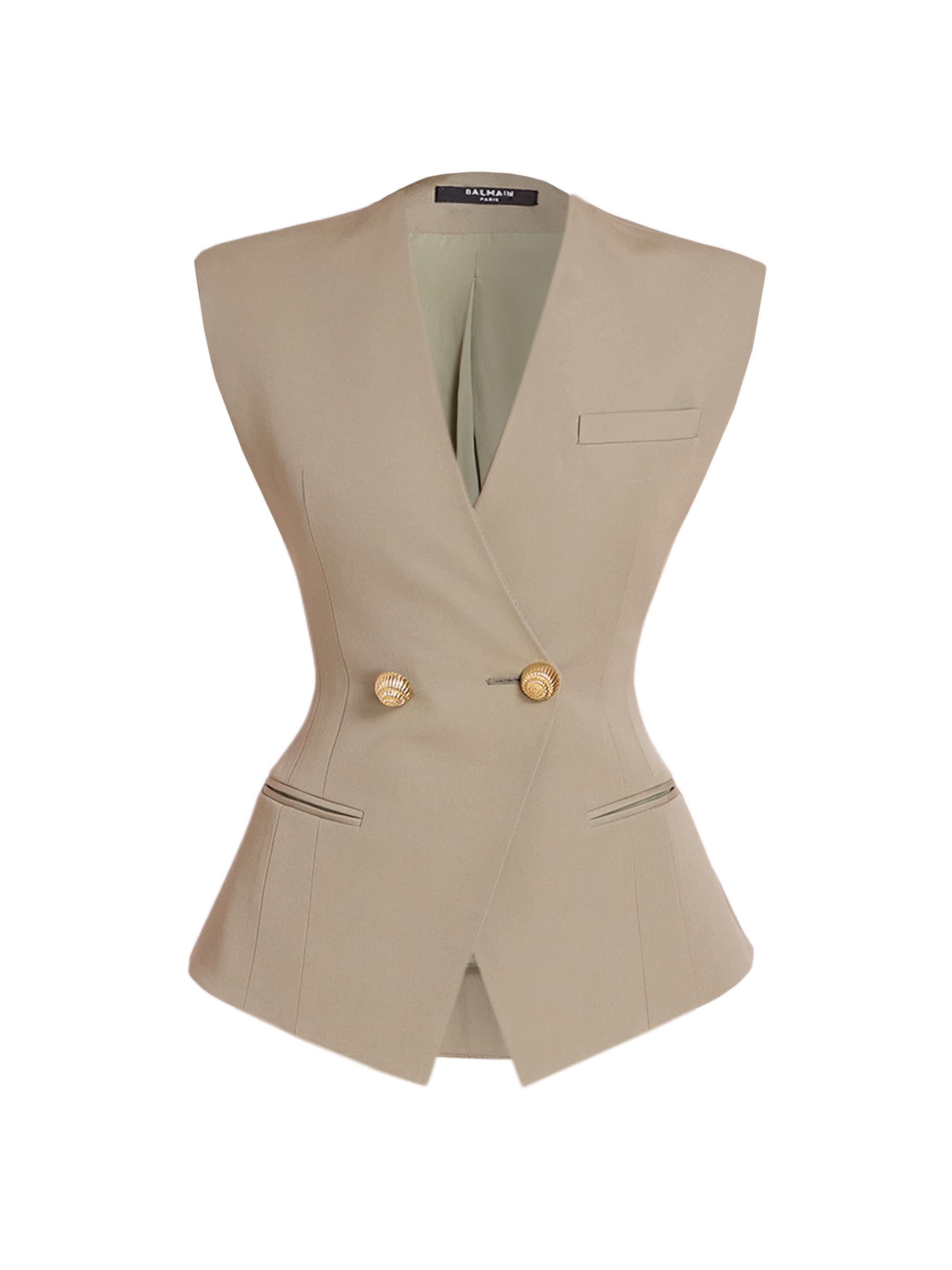 トップス Balmain no sleeves zip up foodie vest Balmain Red