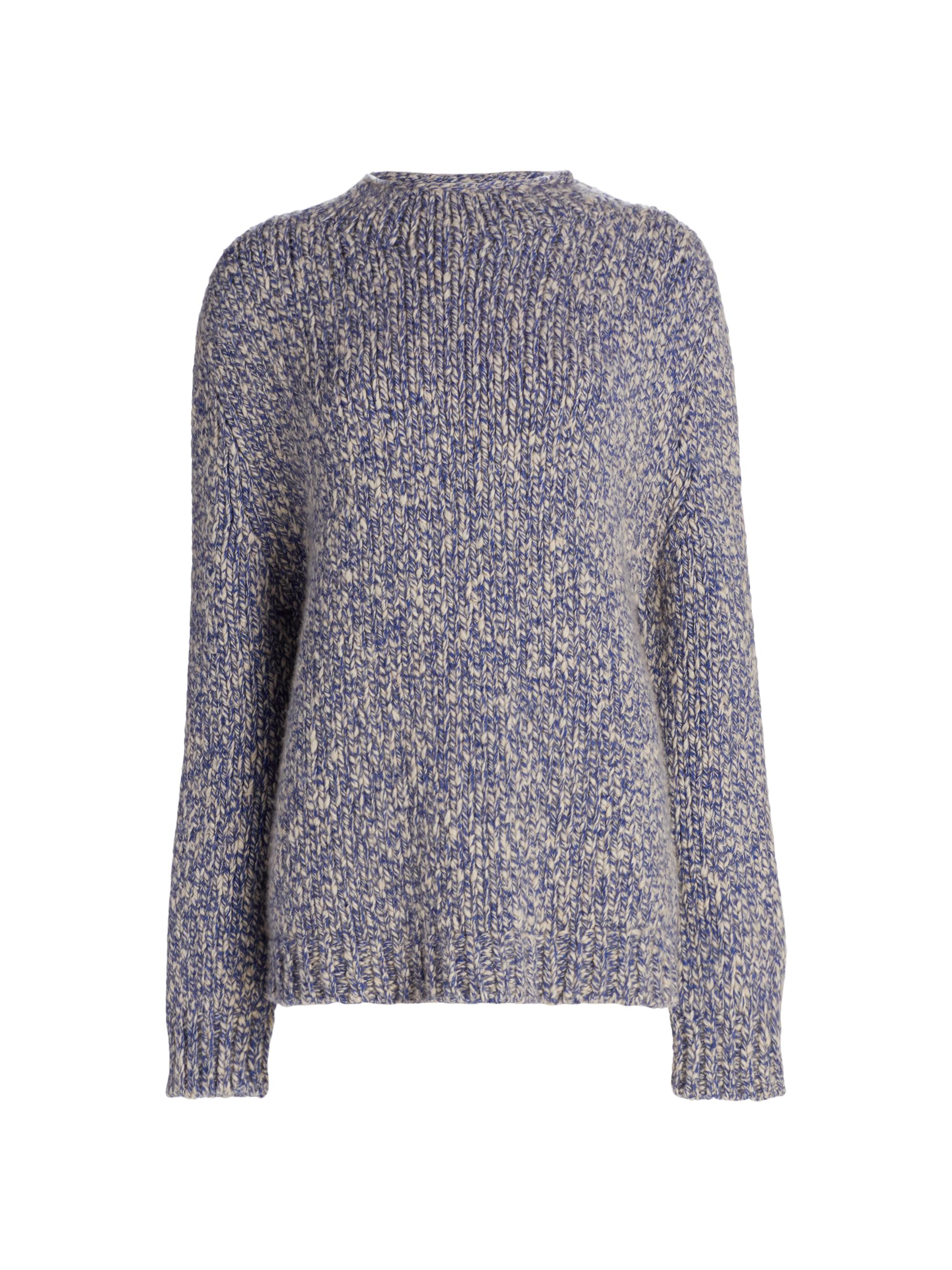 The Row Women's Hauren Cashmere Braided Sweater - Blue Porcelain