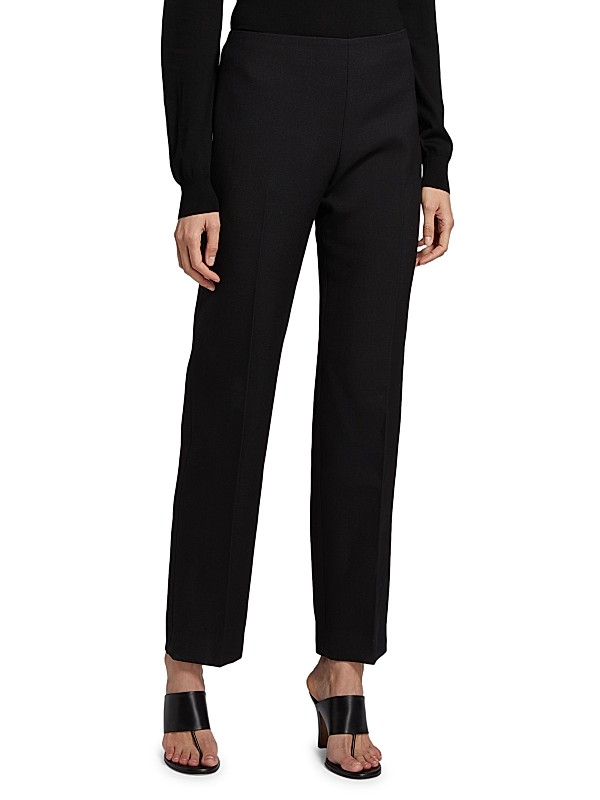 Shop The Row Vesco Wool Cigarette Pants | Saks Fifth Avenue Shop The Row Vesco Wool Cigarette Pants | Saks Fifth Avenue