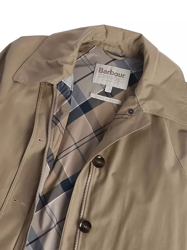 Shop Barbour Beatrix Longline Trench Coat | Saks Fifth Avenue Shop Barbour Beatrix Longline Trench Coat | Saks Fifth Avenue