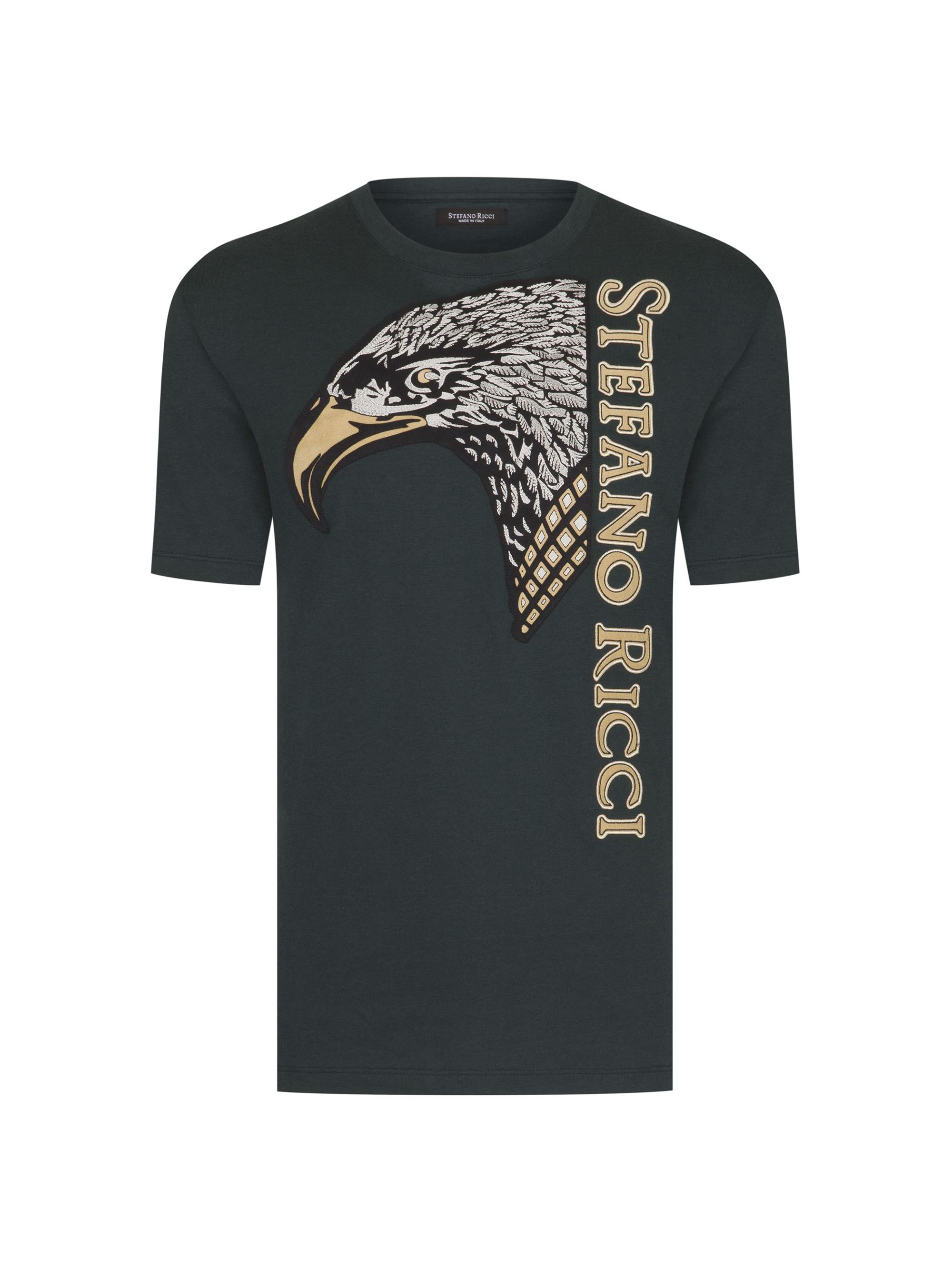 Stefano Ricci Men's Cotton Blend T-Shirt - Dark Green