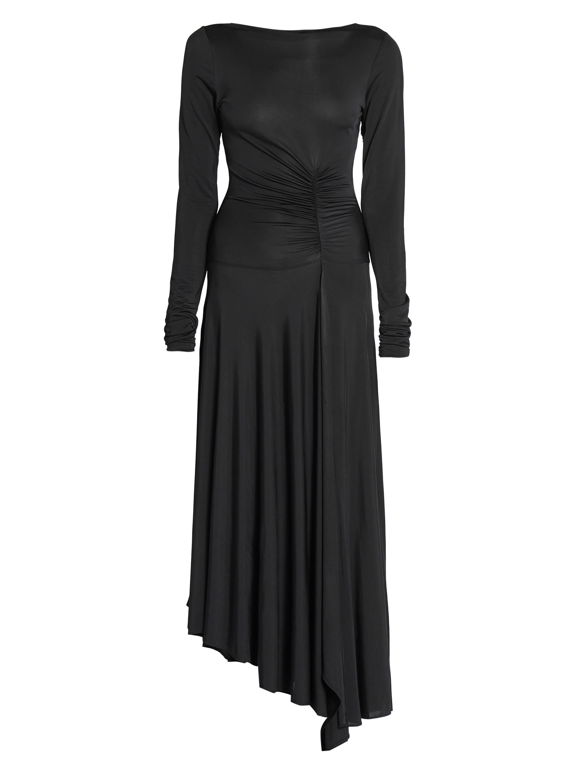 Acne Studios Women's Else Gathered Midi-Dress - Black
