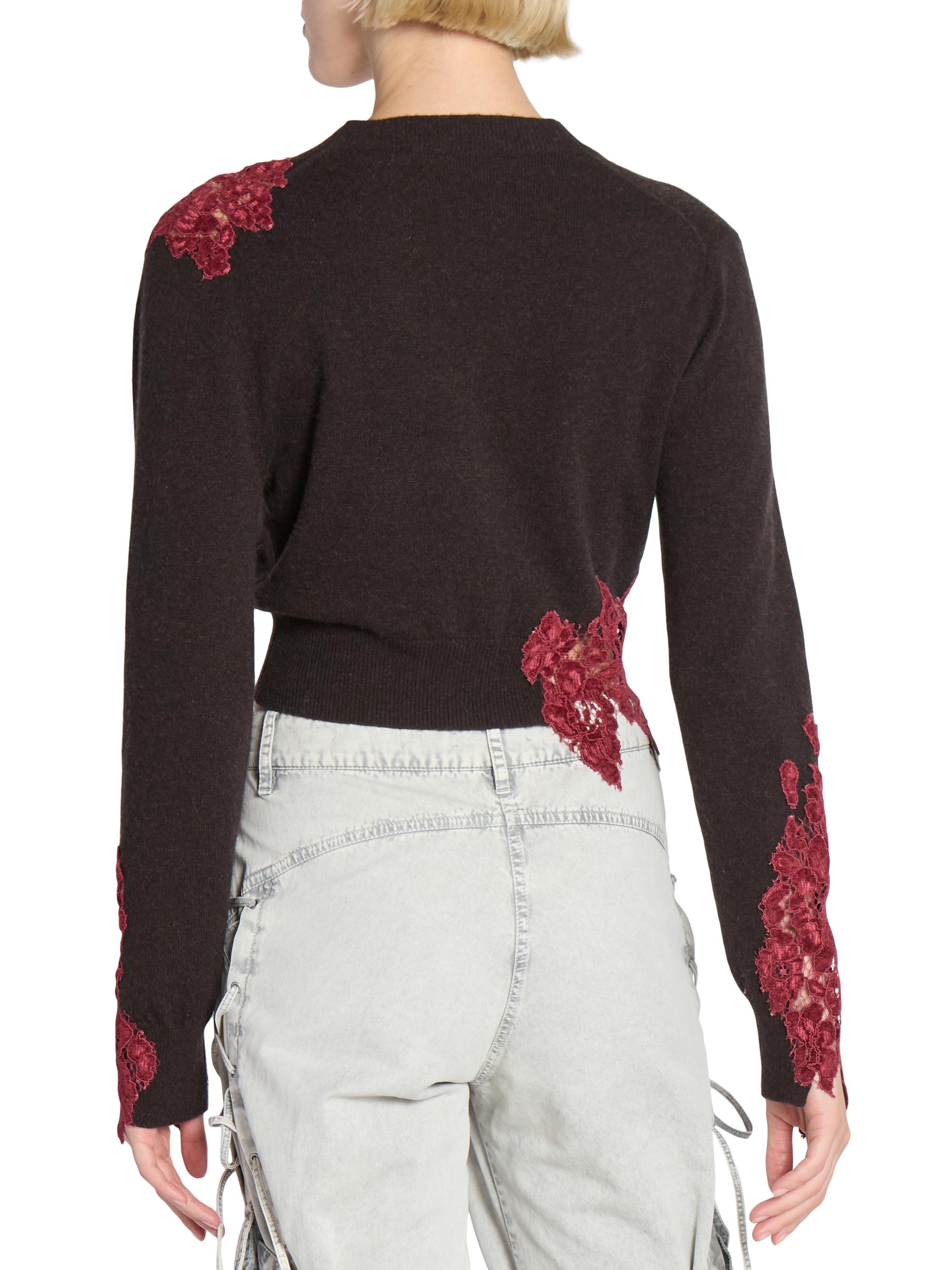 Acne Studios Klarus Lace Inset Cardigan | Saks Fifth Avenue