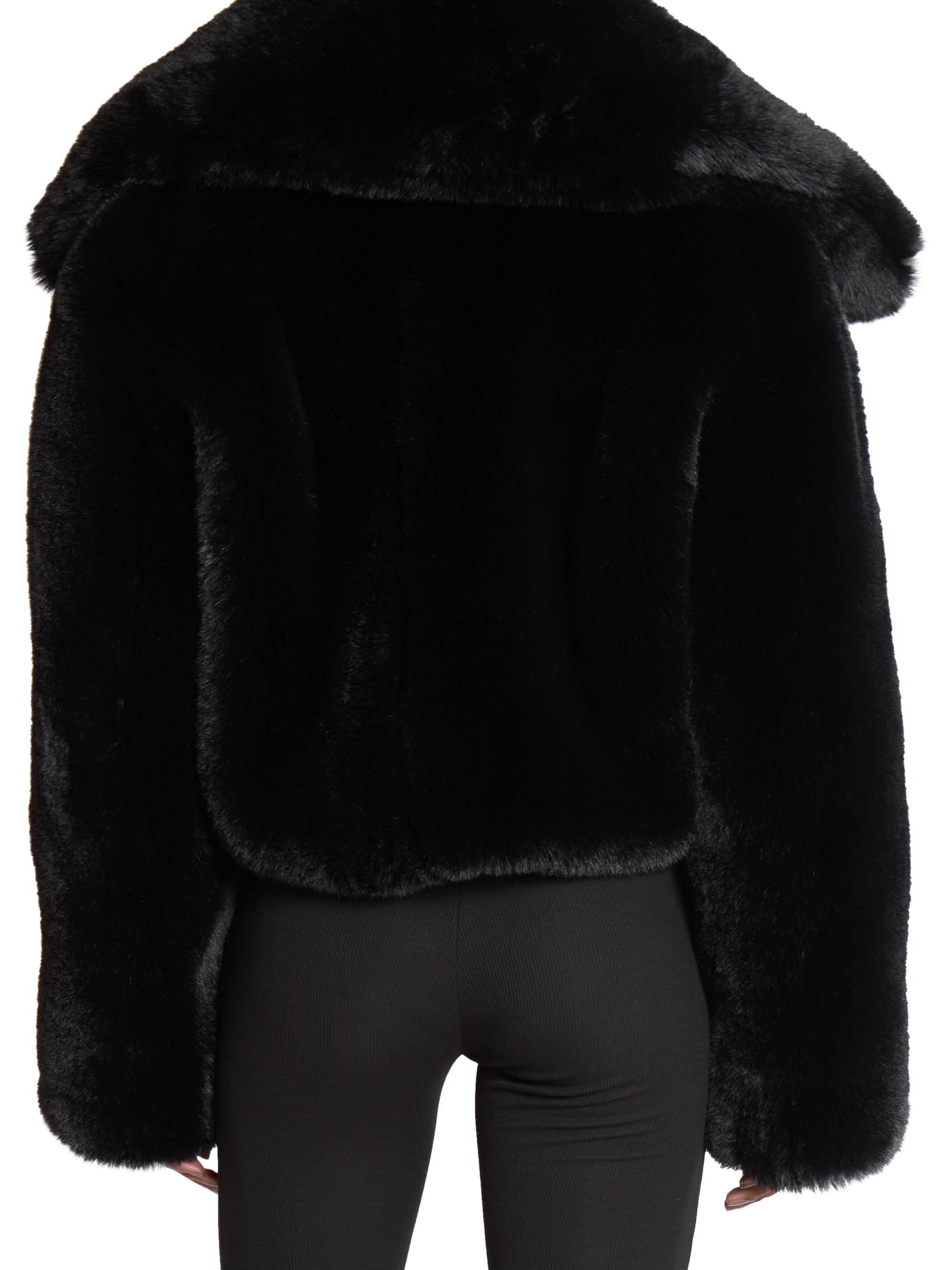 Acne Studios Ofox Fluffy Faux Fur Jacket | Saks Fifth Avenue
