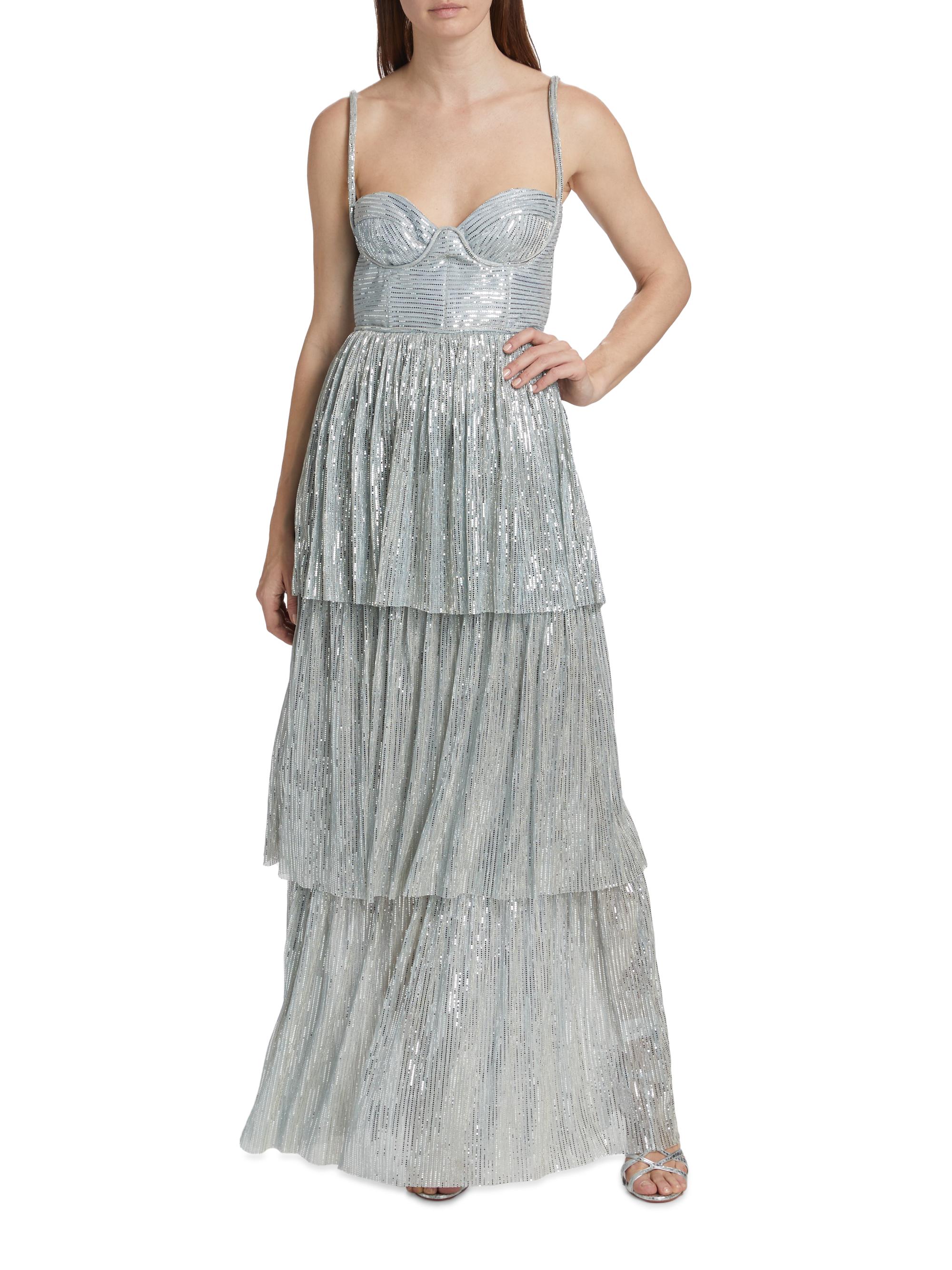 Altair Sequined Tiered Dress