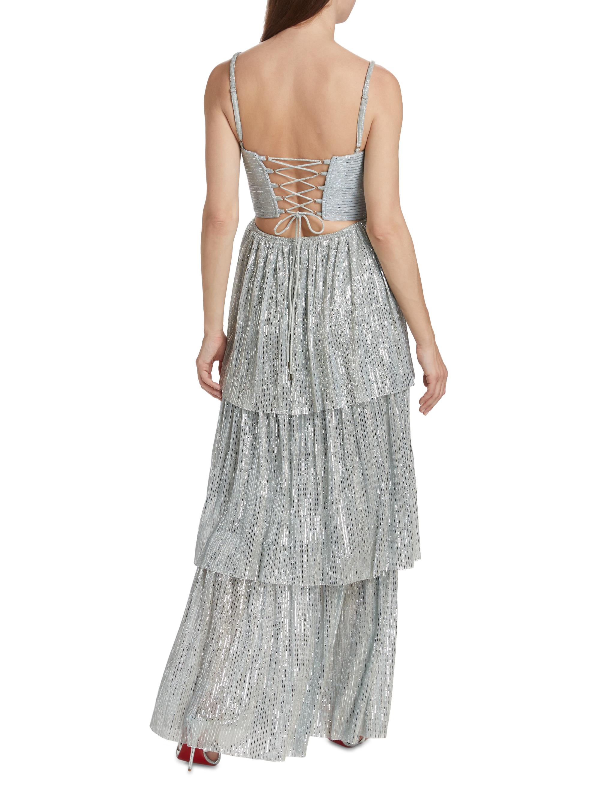 Altair Sequined Tiered Dress