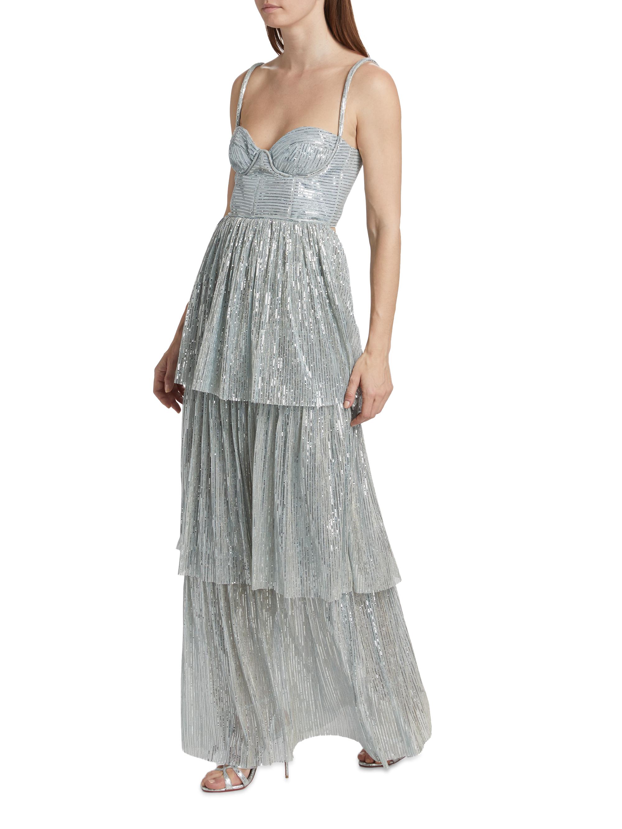 Altair Sequined Tiered Dress