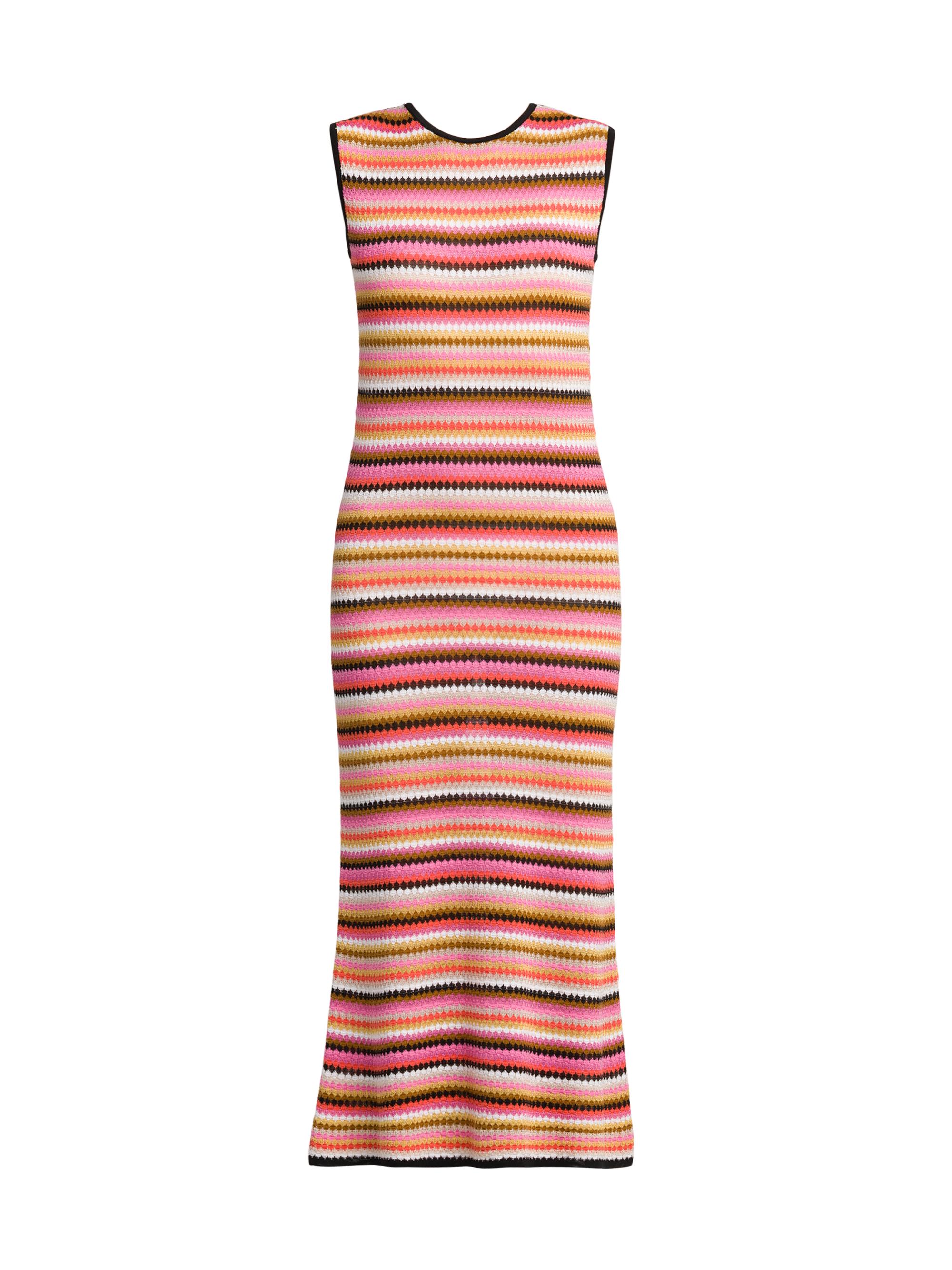 Missoni Women's Striped Sleeveless Midi-Dress - Base Rose Multicolor