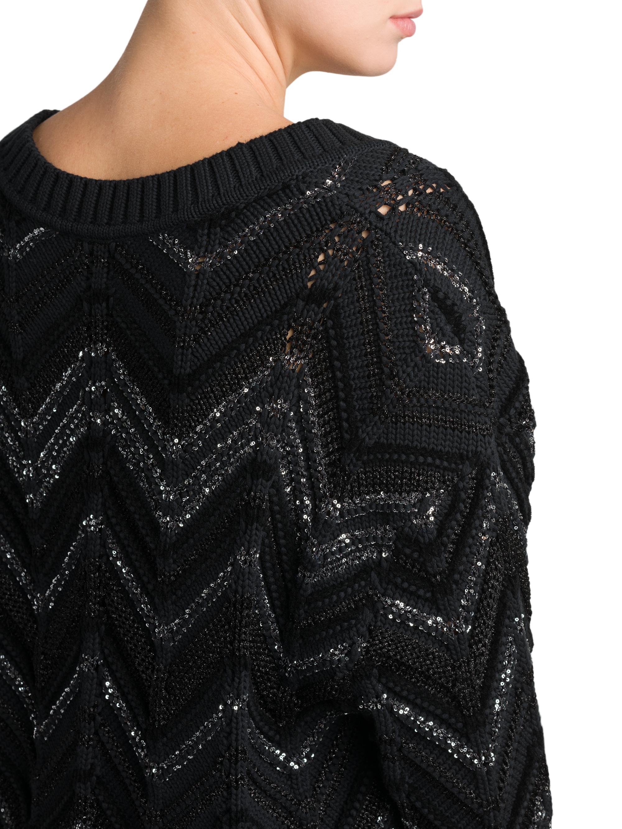 Missoni Oversized Chevron V-Neck Sweater | Saks Fifth Avenue