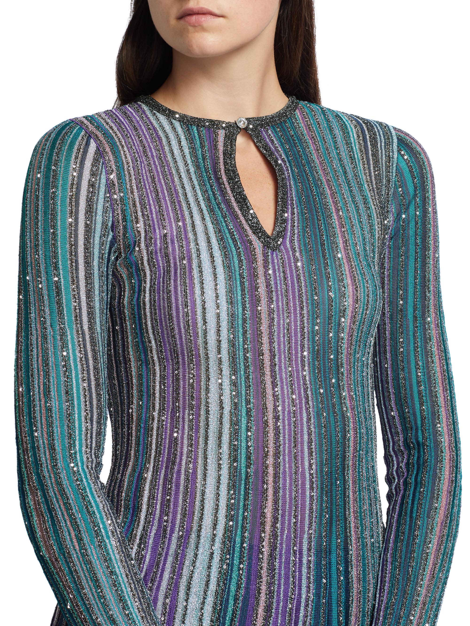 Missoni Metallic Stripe Top | Saks Fifth Avenue