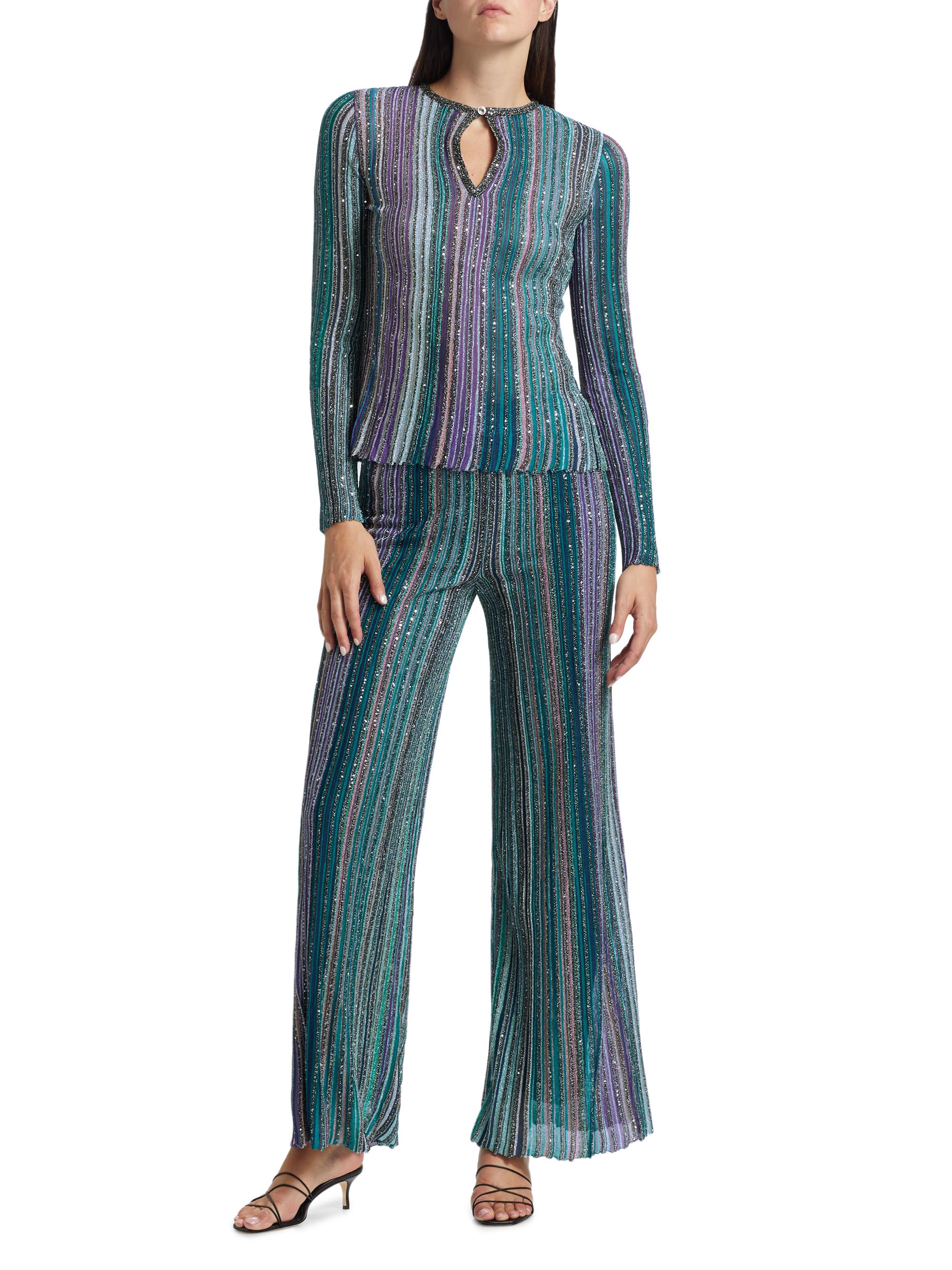 Missoni Metallic Stripe Top | Saks Fifth Avenue