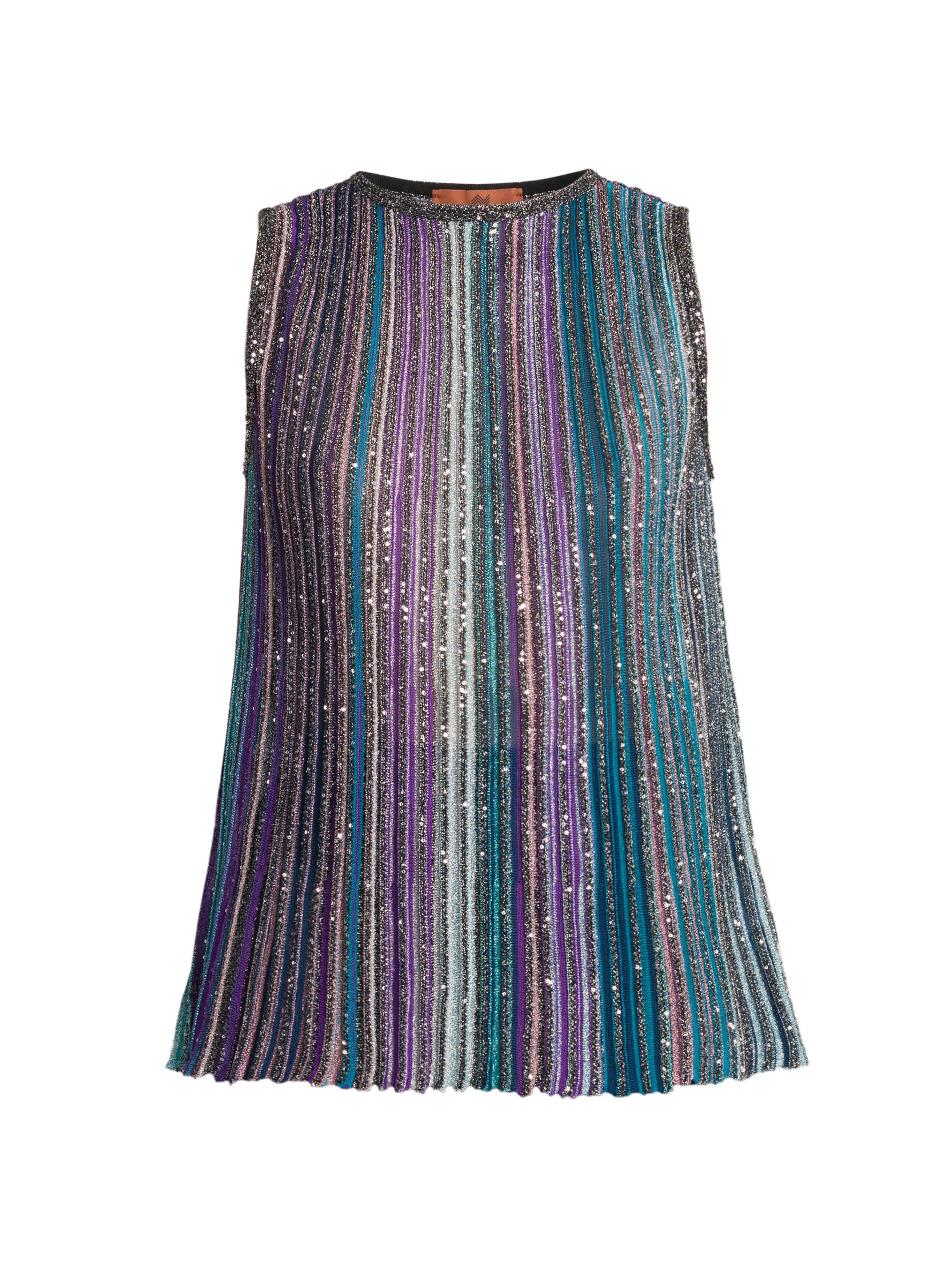 Missoni Metallic Striped Sleeveless Top | Saks Fifth Avenue