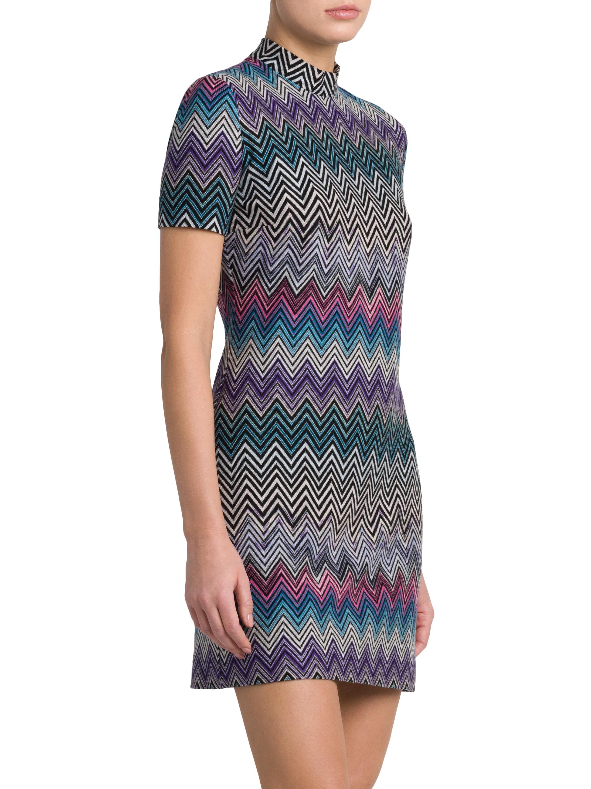 【新品】MISSONI 定価29.4万 ミッソーニ シルク ドレス (S-M) Missoni Chevron Wool Minidress | Saks Fifth Avenue