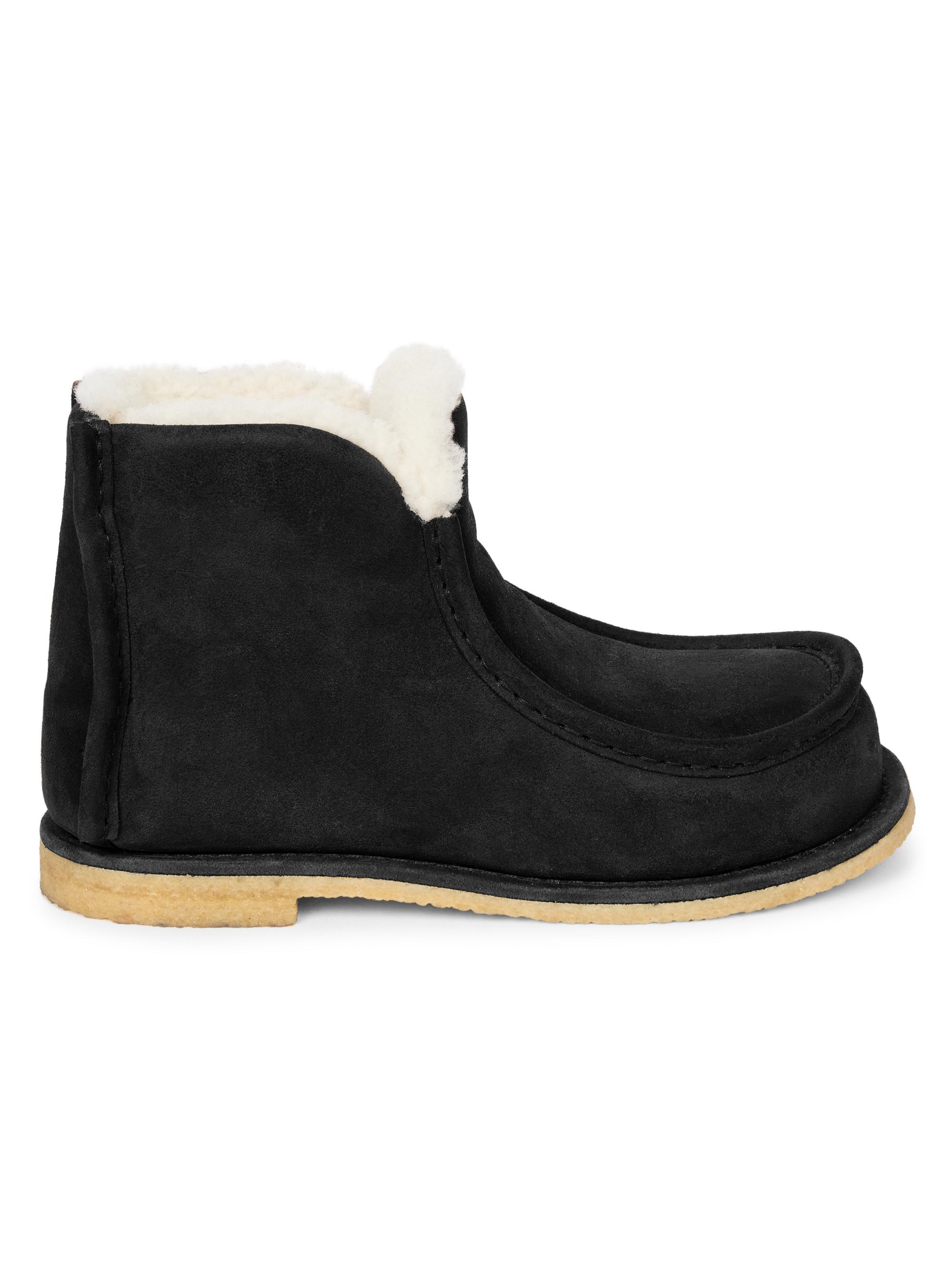 JW Anderson Men's Merino-Lined Ankle Boots - Mustaza Beige