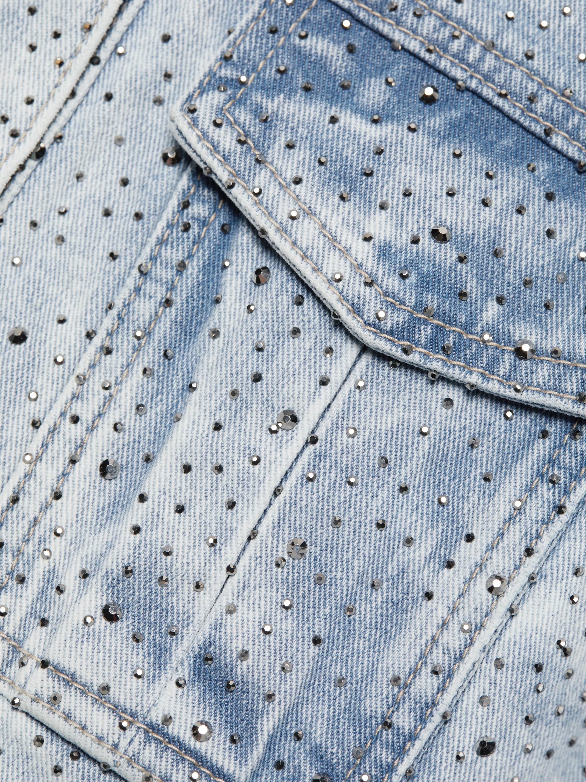 Generation Love Leona Crystal Denim Jacket | Saks Fifth Avenue