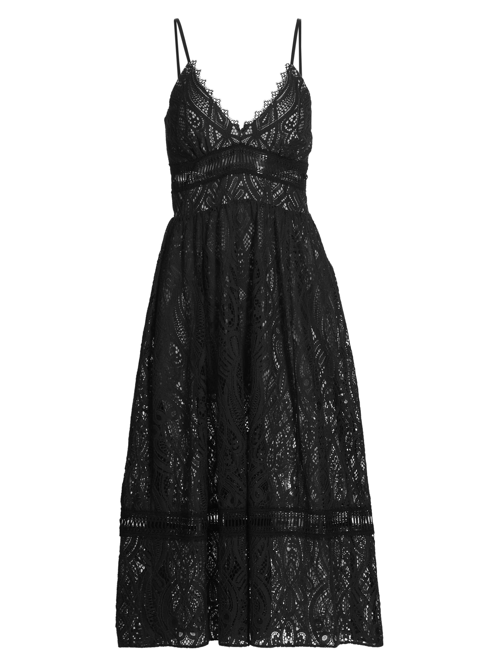 Generation Love Women's Lucinda Lace Midi-Dress - Black Beige