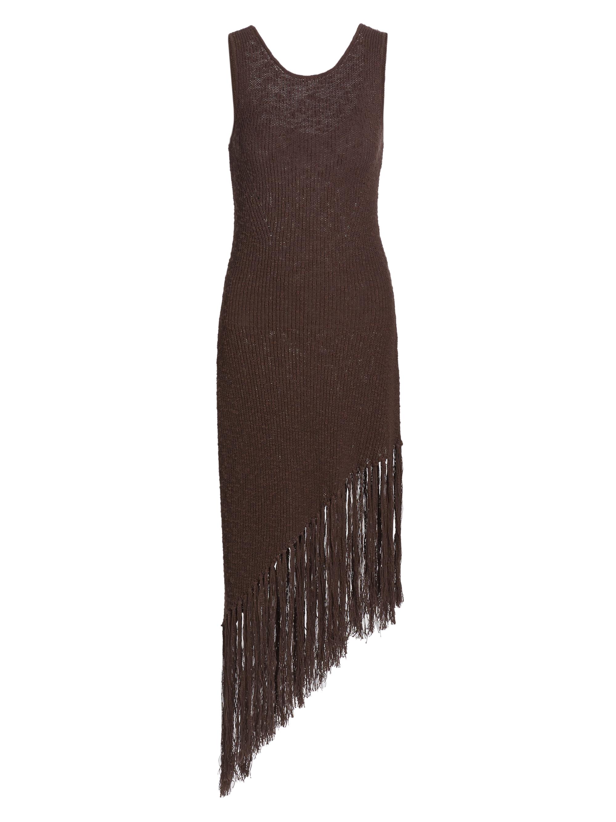 Rails Women's Rylee Fringe-Trimmed Cotton Dress - Umber