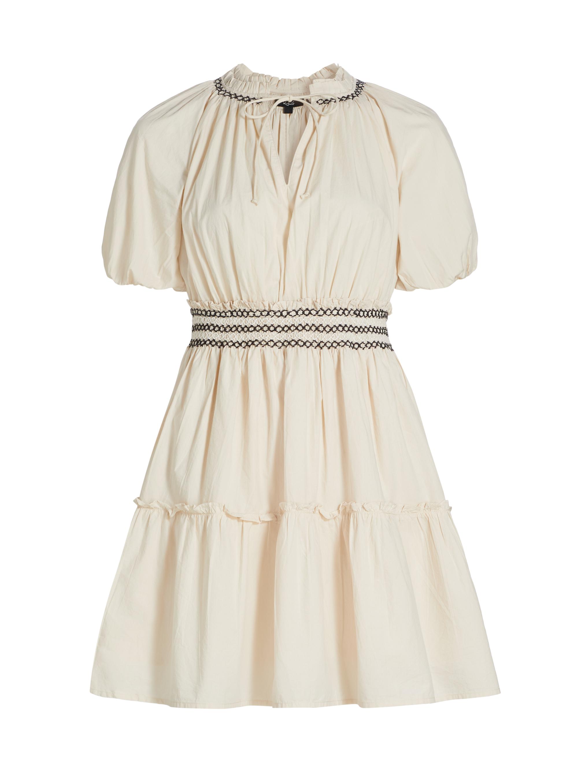 Rails Women's Fiorella Cotton Smocked Midi-Dress - Flax