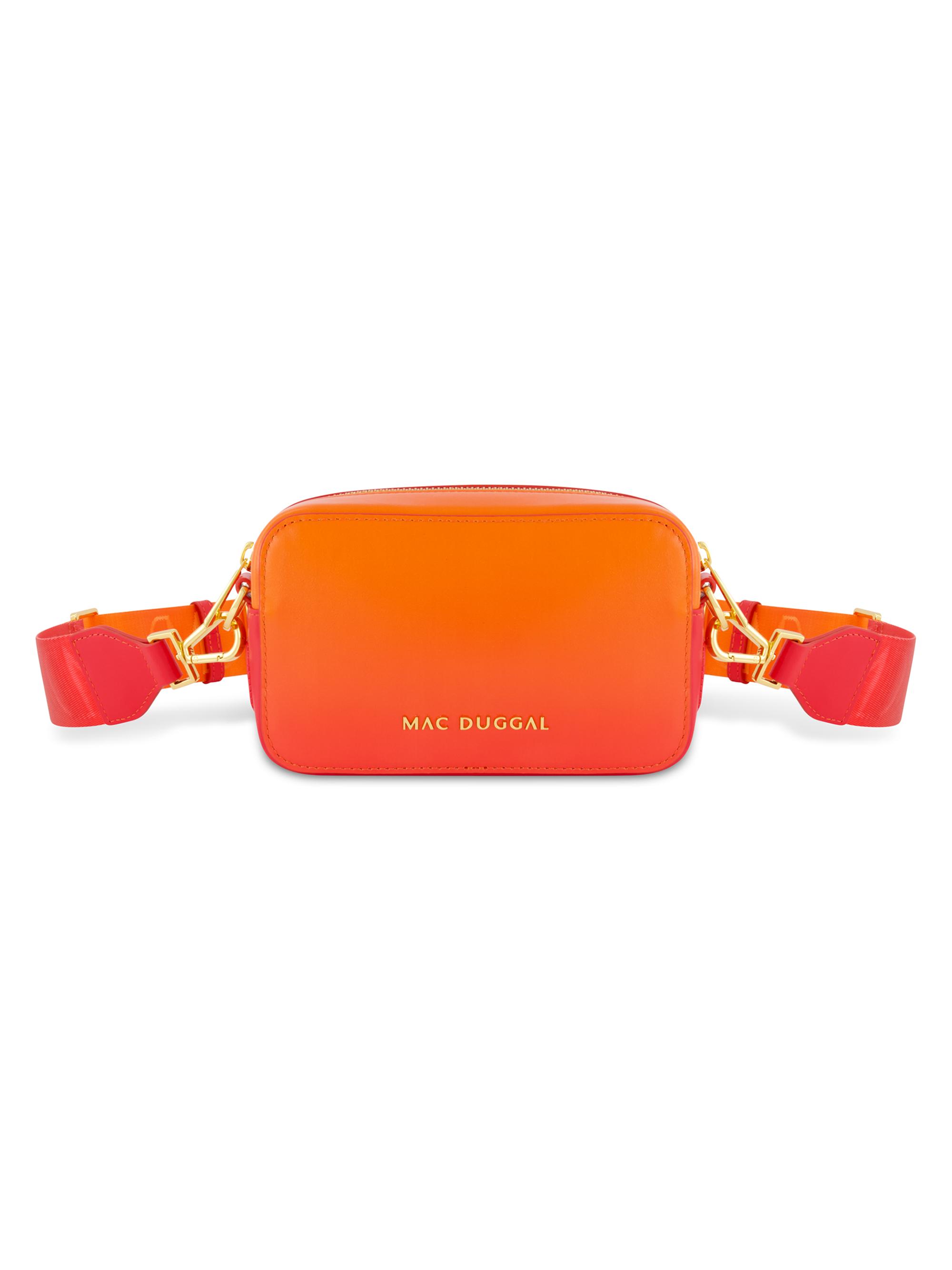 Mac Duggal Women's Ombré Leather Camera Crossbody Bag - Sunset Ombre