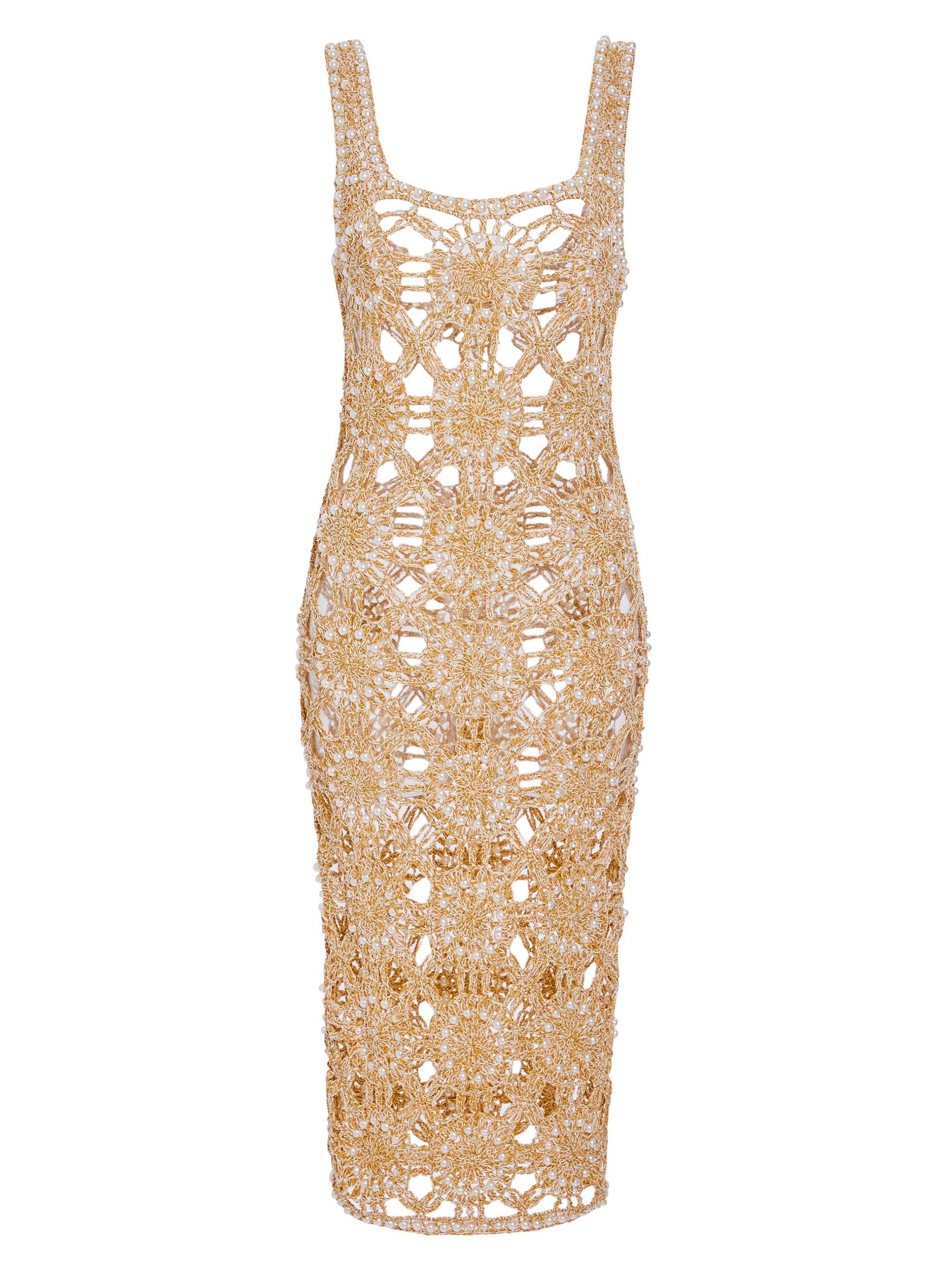 Retrofête Women's Saffron Dress - Metallic Gold