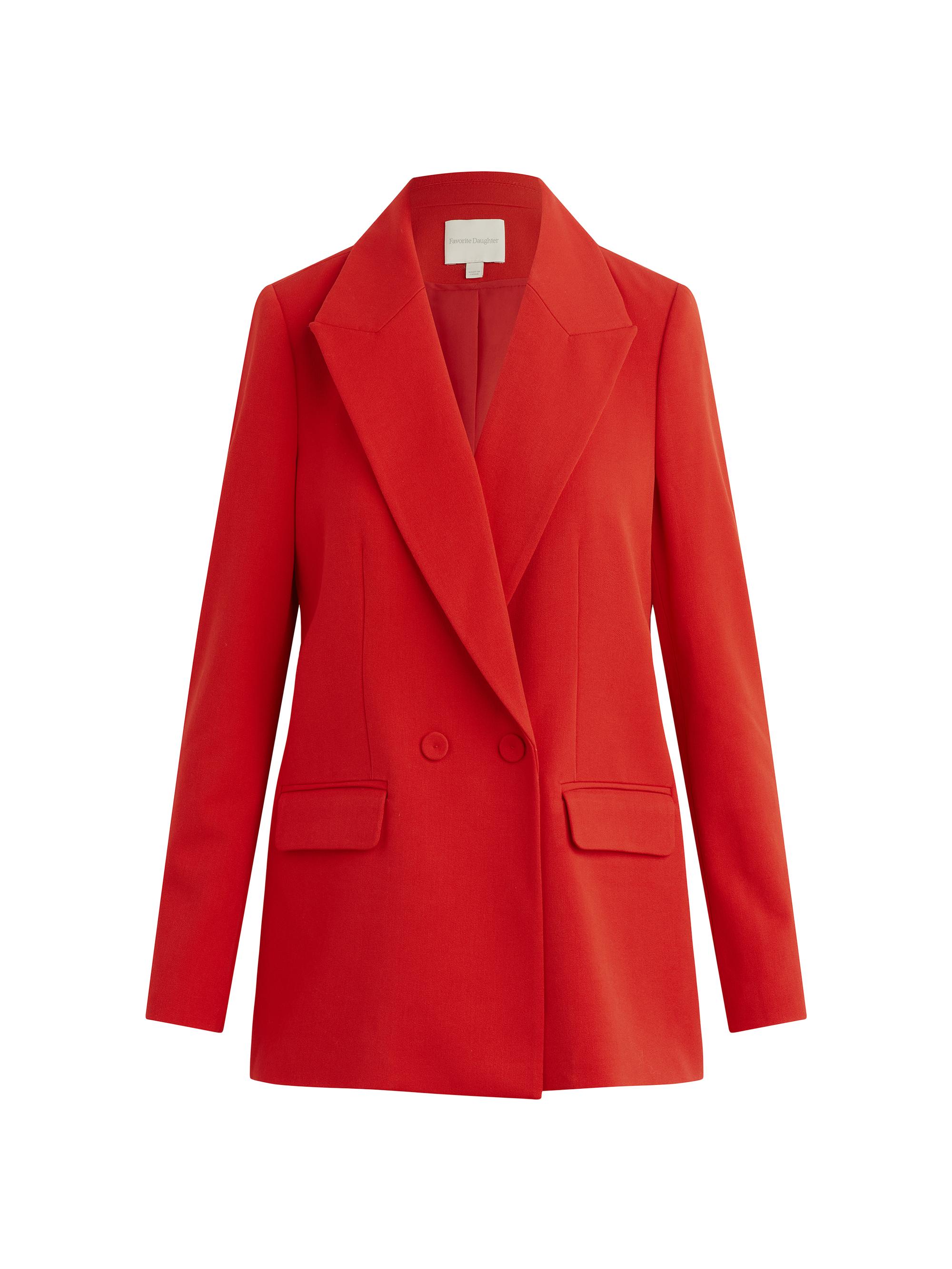Favorite Daughter Women's The Suits You Double-Breasted Blazer - Pomodoro