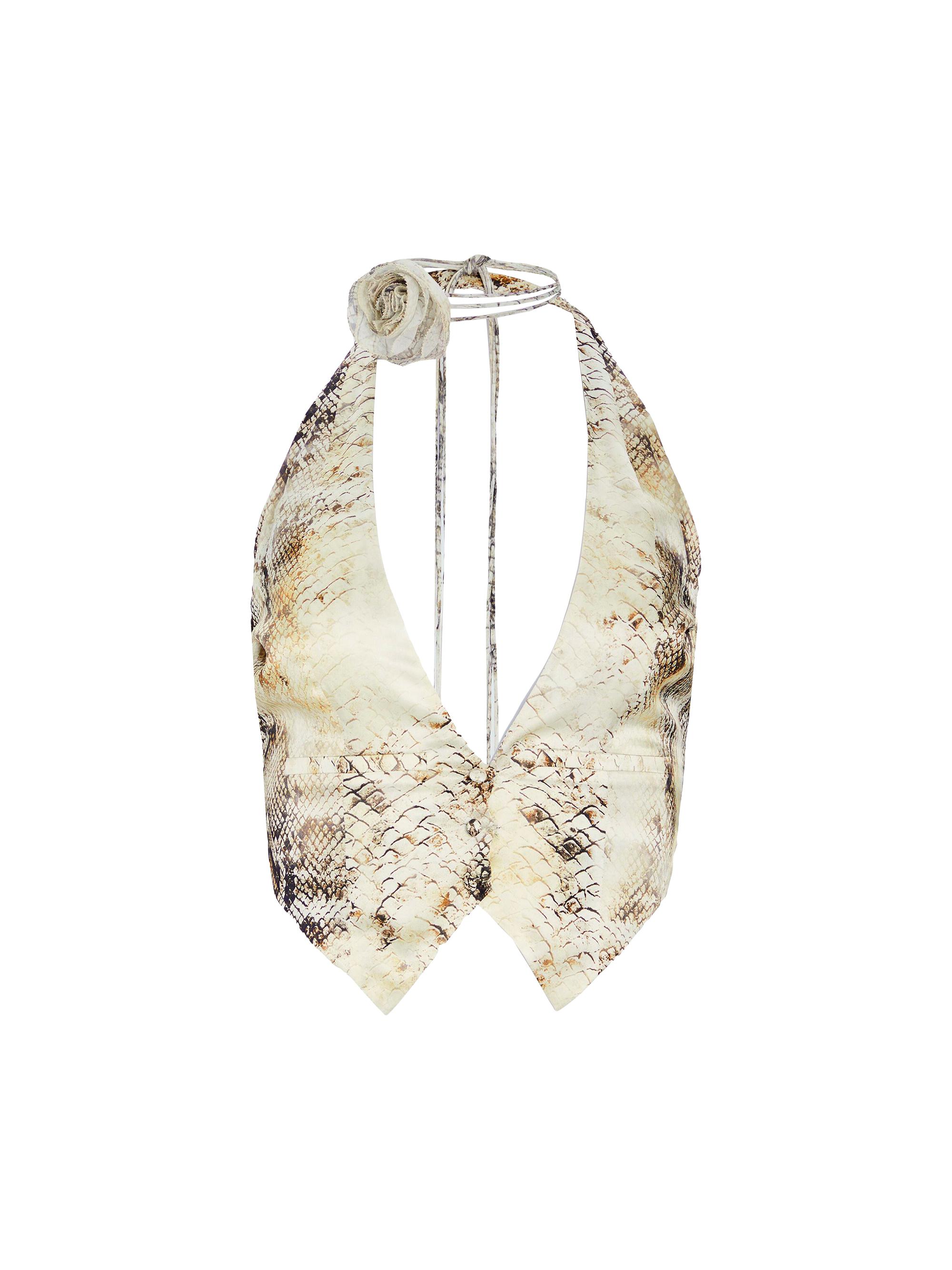 Retrofête Women's Romy Vest - Vintage Snake