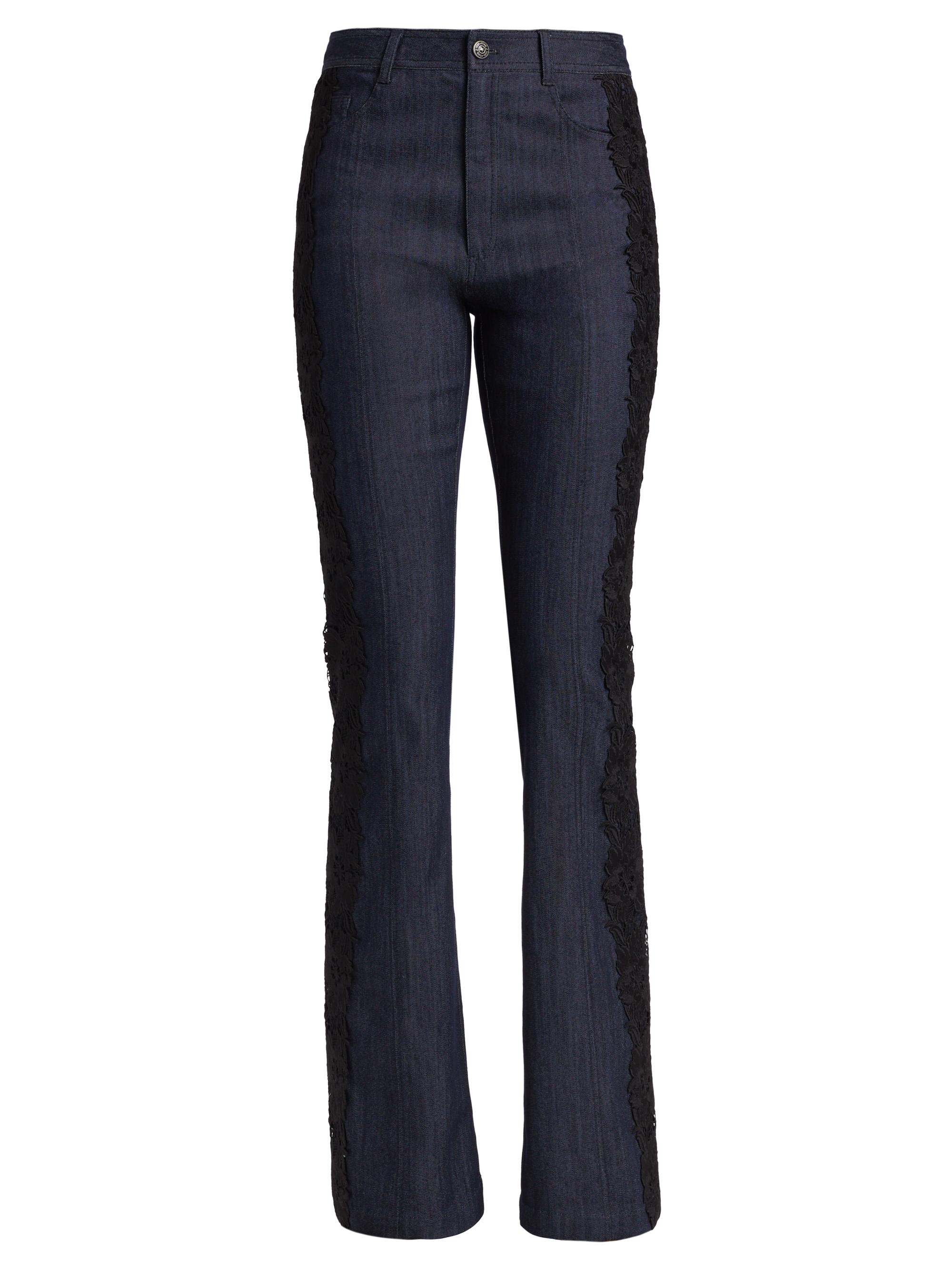 CINQ A SEPT Women's Laney Lace Appliqué Jeans - Indigo