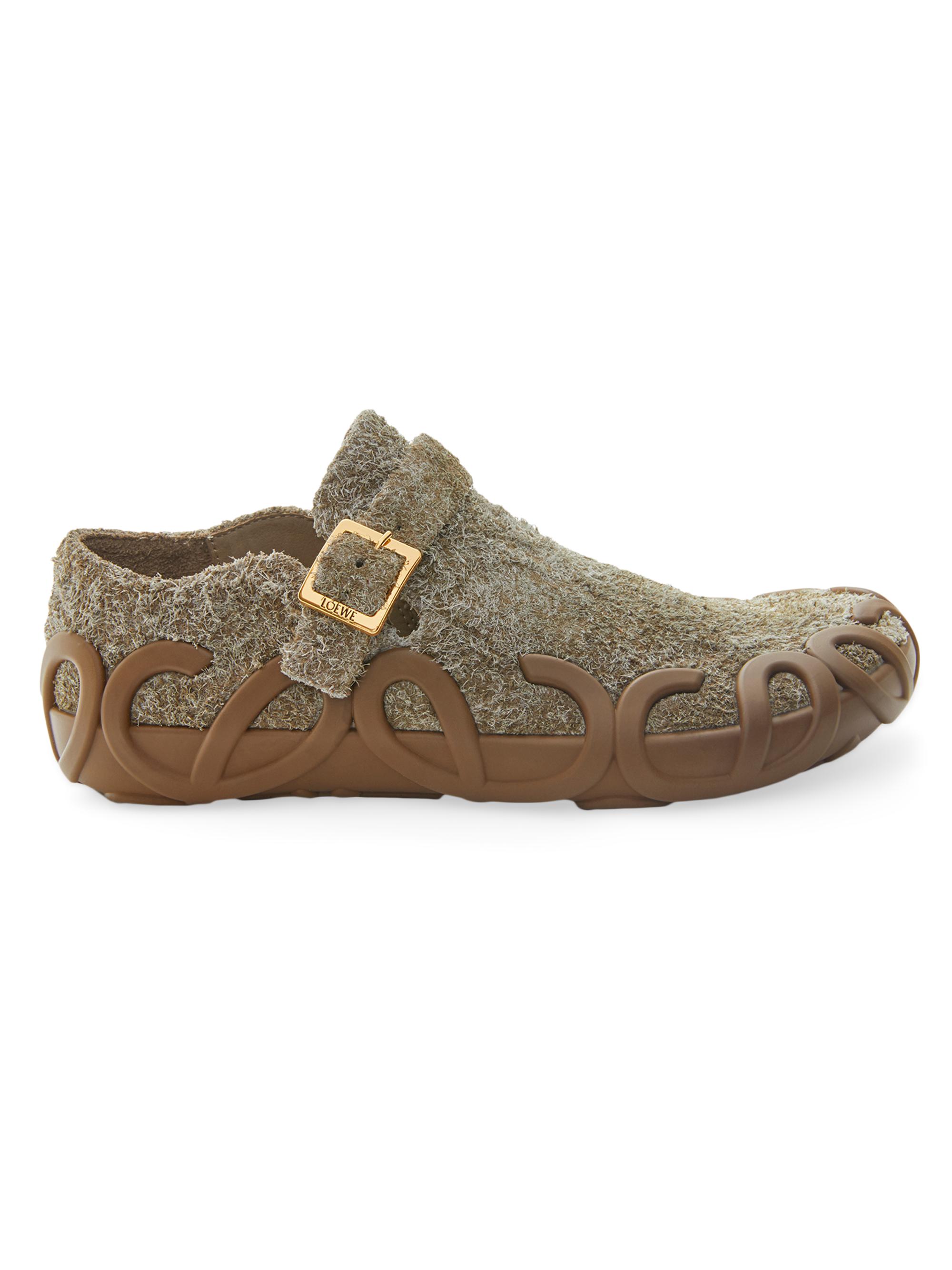 LOEWE Rise Buckle Brushed Suede Loafers | Saks Fifth Avenue
