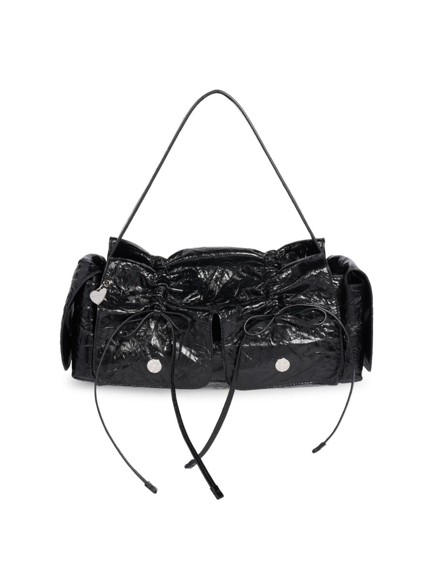 Acne Studios Multipocket Crinkled Patent Leather Bag | Saks