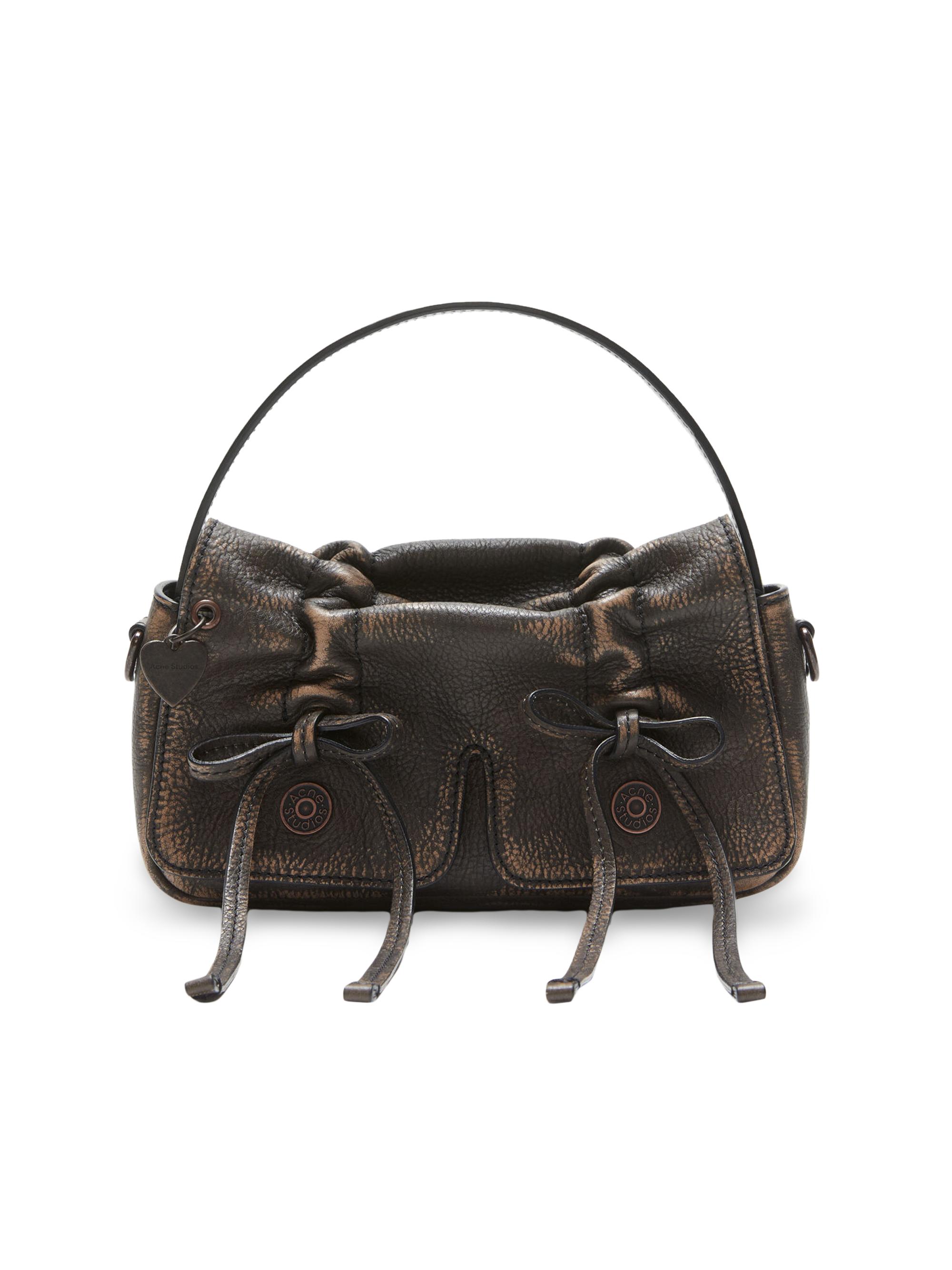 Acne Studios Women's Micro Multipocket Leather Crossbody Bag - Dark Brown