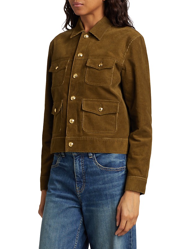 Shop Nili Lotan Lizeth Corduroy Utility Jacket | Saks Fifth Shop Nili Lotan Lizeth Corduroy Utility Jacket | Saks Fifth