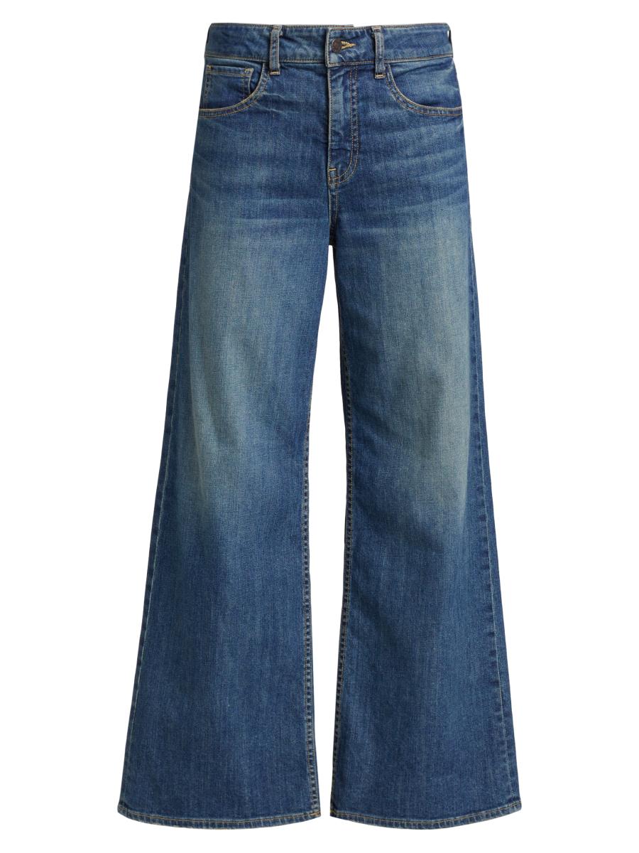 デニム・ジーパン NILI LOTAN Joan wide leg jeans Nili Lotan Joan Wide-leg Jeans In Classic Wash | ModeSens