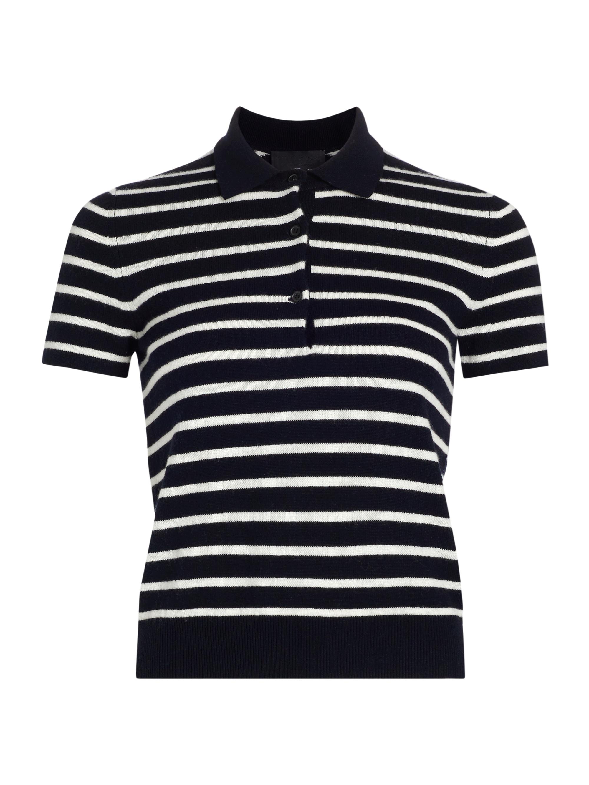 Nili Lotan Women's Leanna Cashmere Polo Sweater - Dark Navy