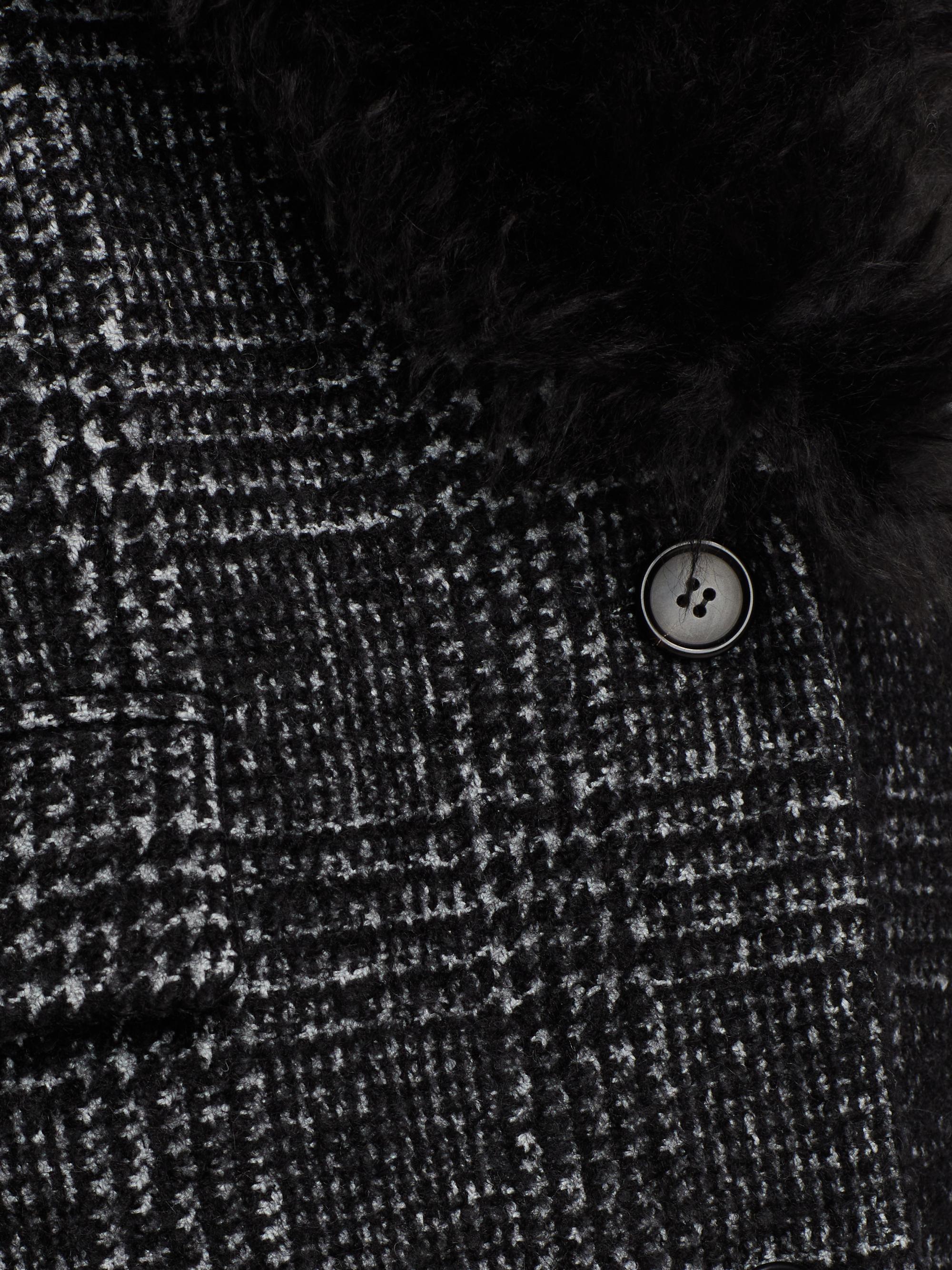 Michael Kors Collection Glen Plaid Wool-Blend Chesterfield Coat