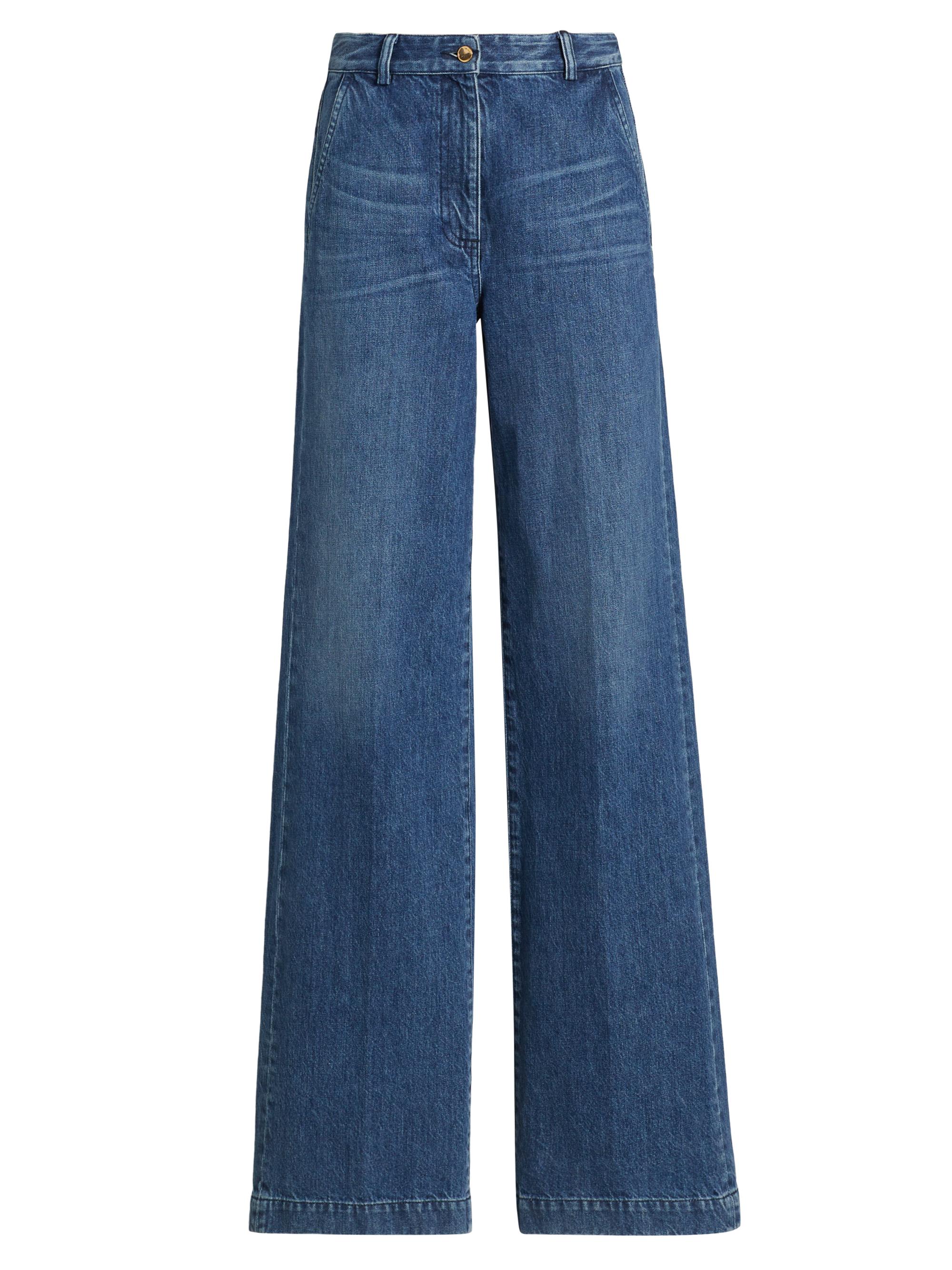 The Row Borjis High-Rise Tapered Jeans | Saks Fifth Avenue
