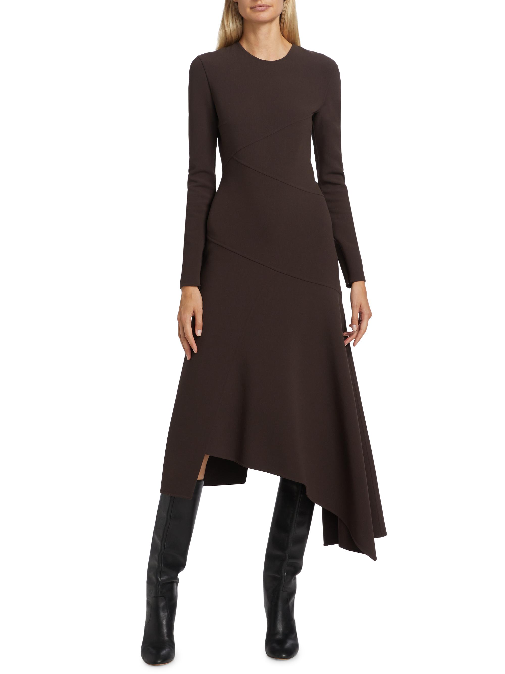 Michael Kors Collection Wool Handkerchief Midi-Dress | Saks Fifth Avenue