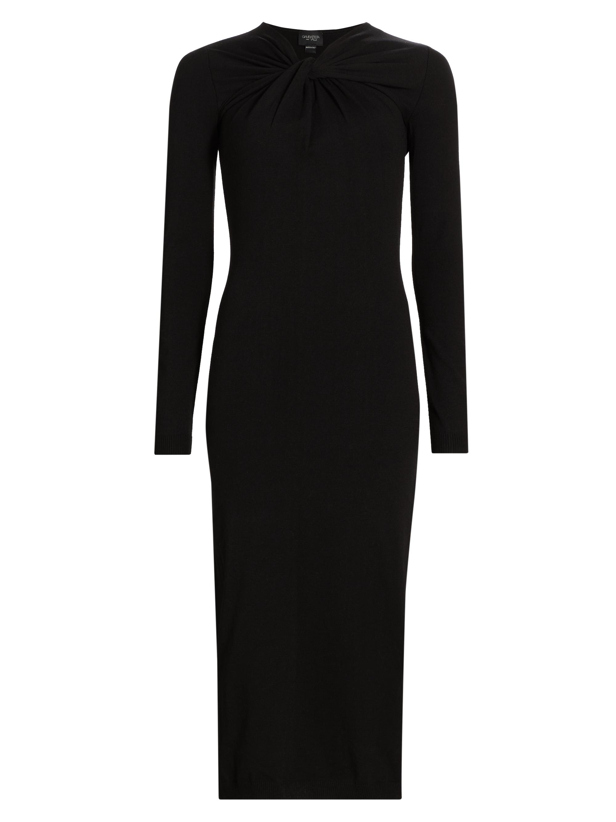 Giambattista Valli Women's Knotted Neck Jersey Sheath Dress - Black
