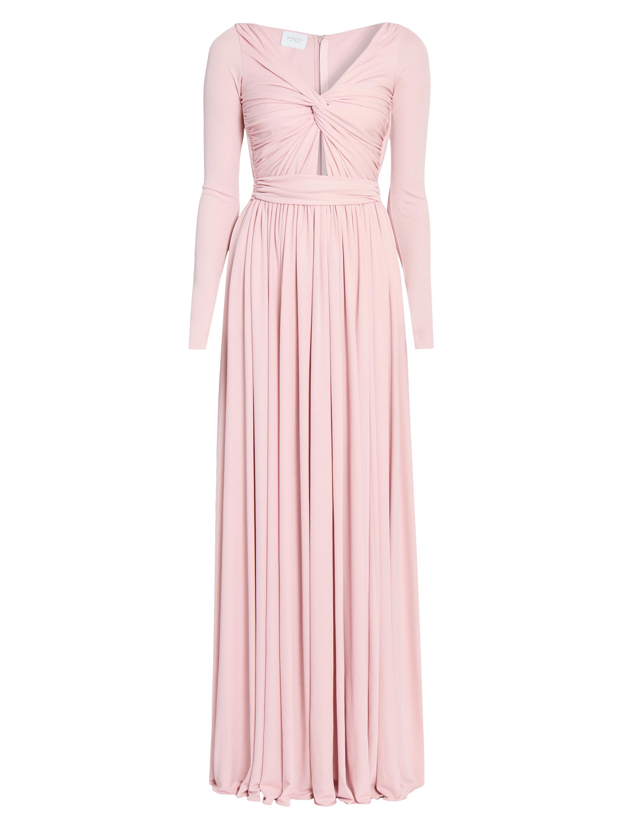 Giambattista Valli Women's Twisted Long-Sleeve Maxi Dress - Quartz Rose
