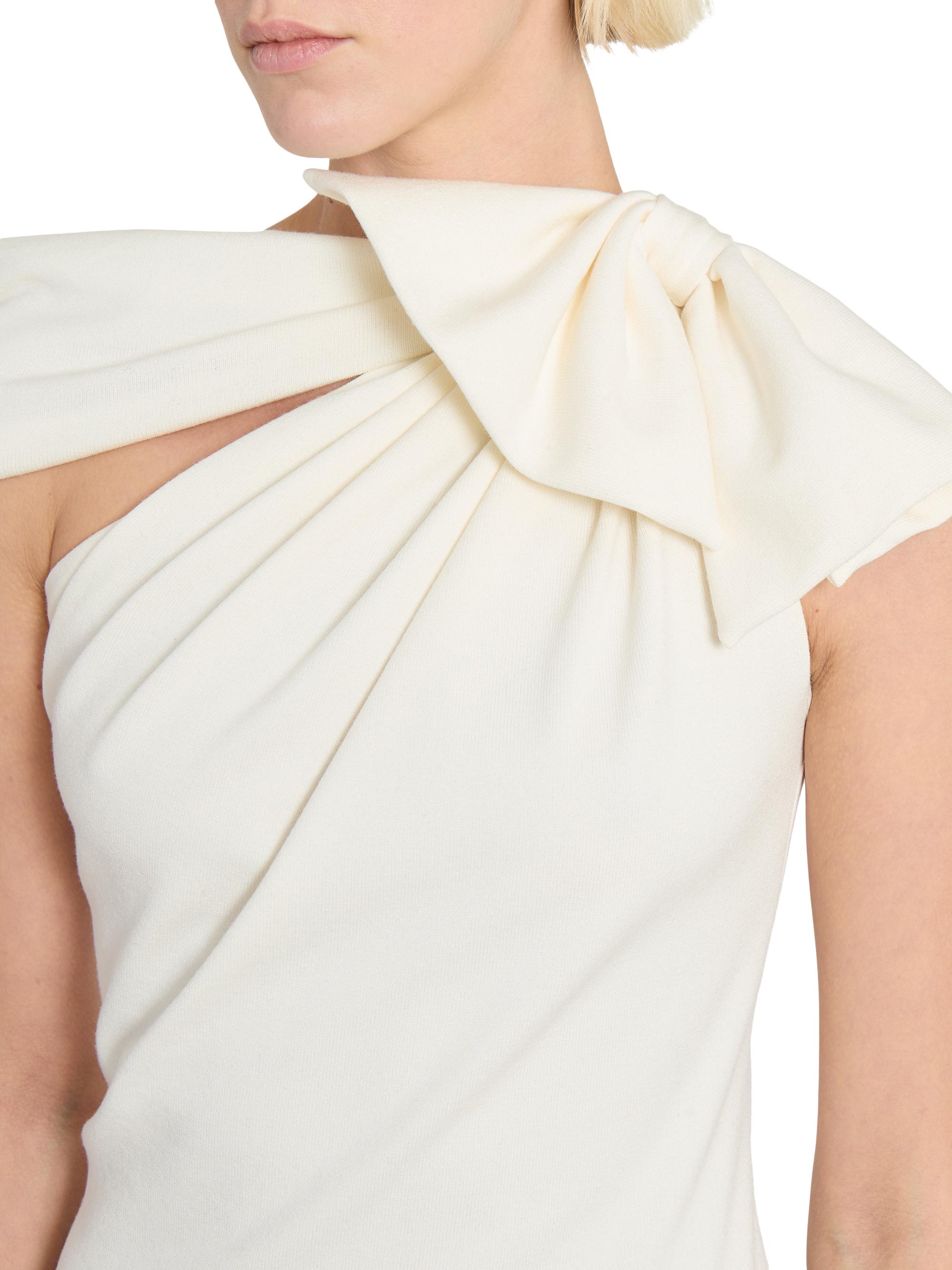 Giambattista Valli Asymmetric Bow Knit Midi-Dress | Saks Fifth Avenue