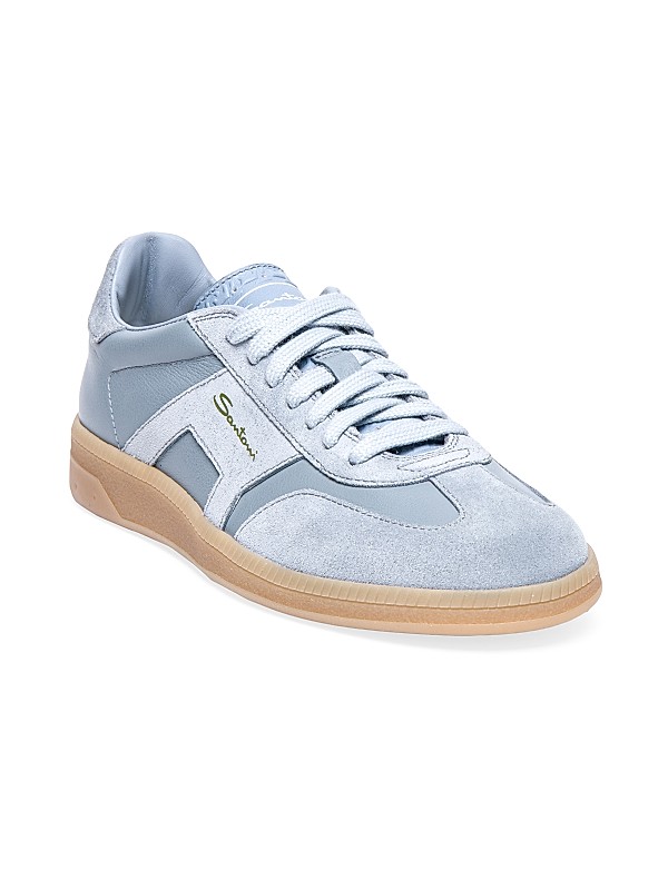Shop Santoni Leather Lace-Up Sneakers | Saks Fifth Avenue Shop Santoni Leather Lace-Up Sneakers | Saks Fifth Avenue