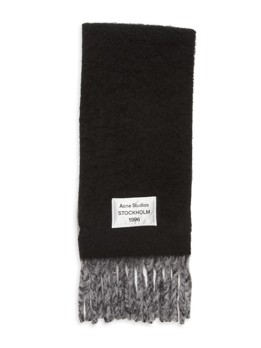 【Acne Studios】 SKINNY NEW SCARF☆送料関税込み☆ Acne Studios - Wool mohair scarf - Narrow - Beige/grey