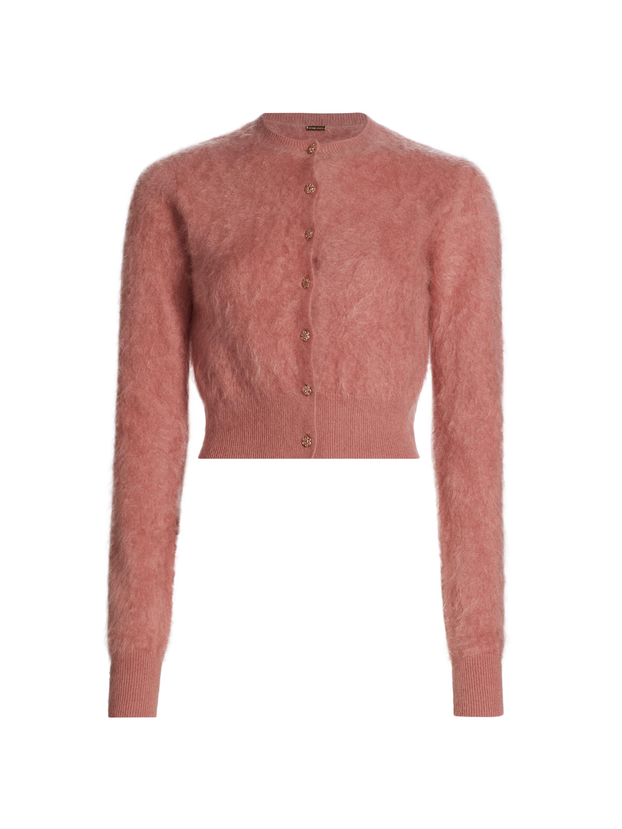 Adam Lippes Women's Cruz Brushed Cashmere Cardigan - Rose